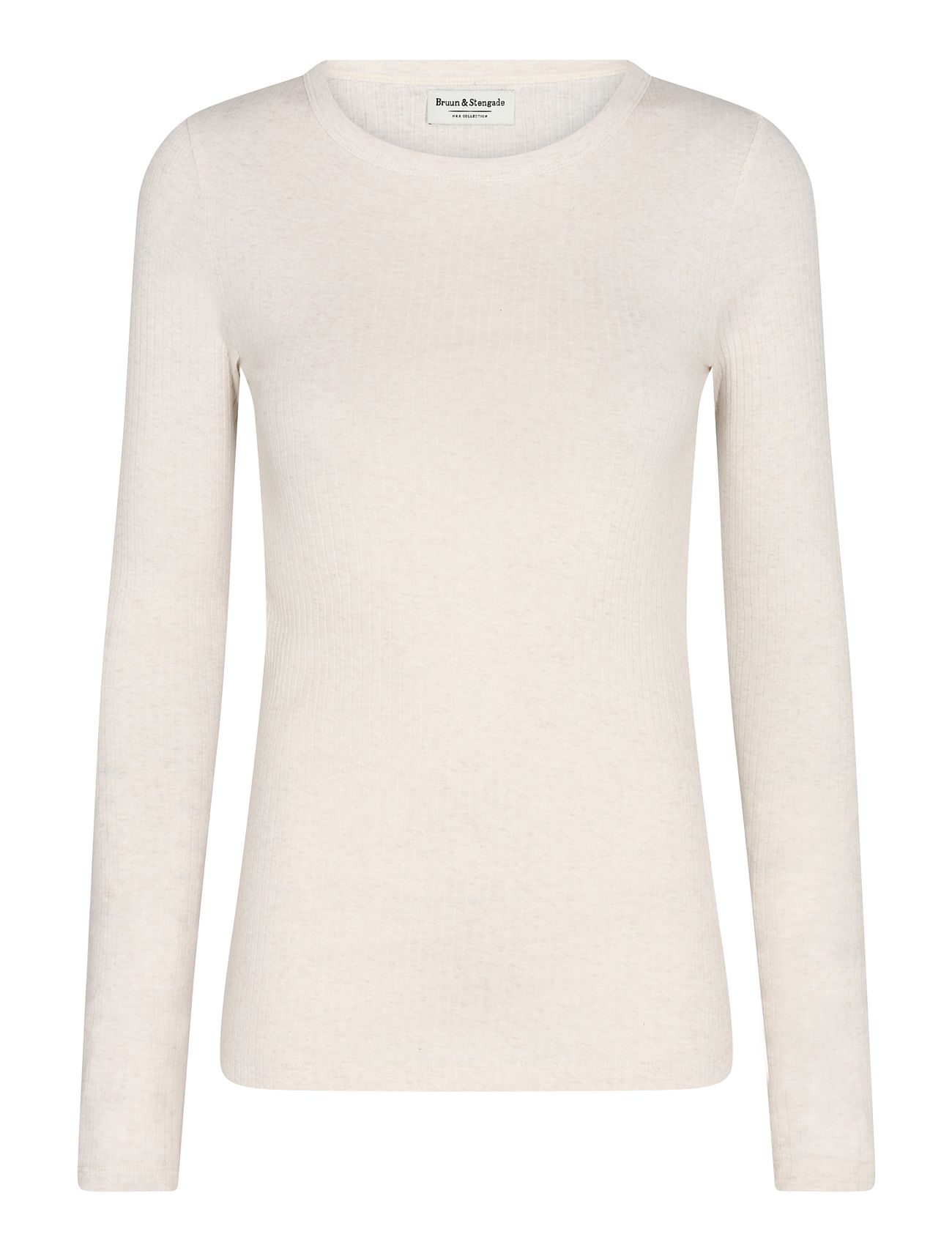 Bs Aurelie Regular Fit T-Shirt Tops T-shirts & Tops Long-sleeved White Bruun & Stengade