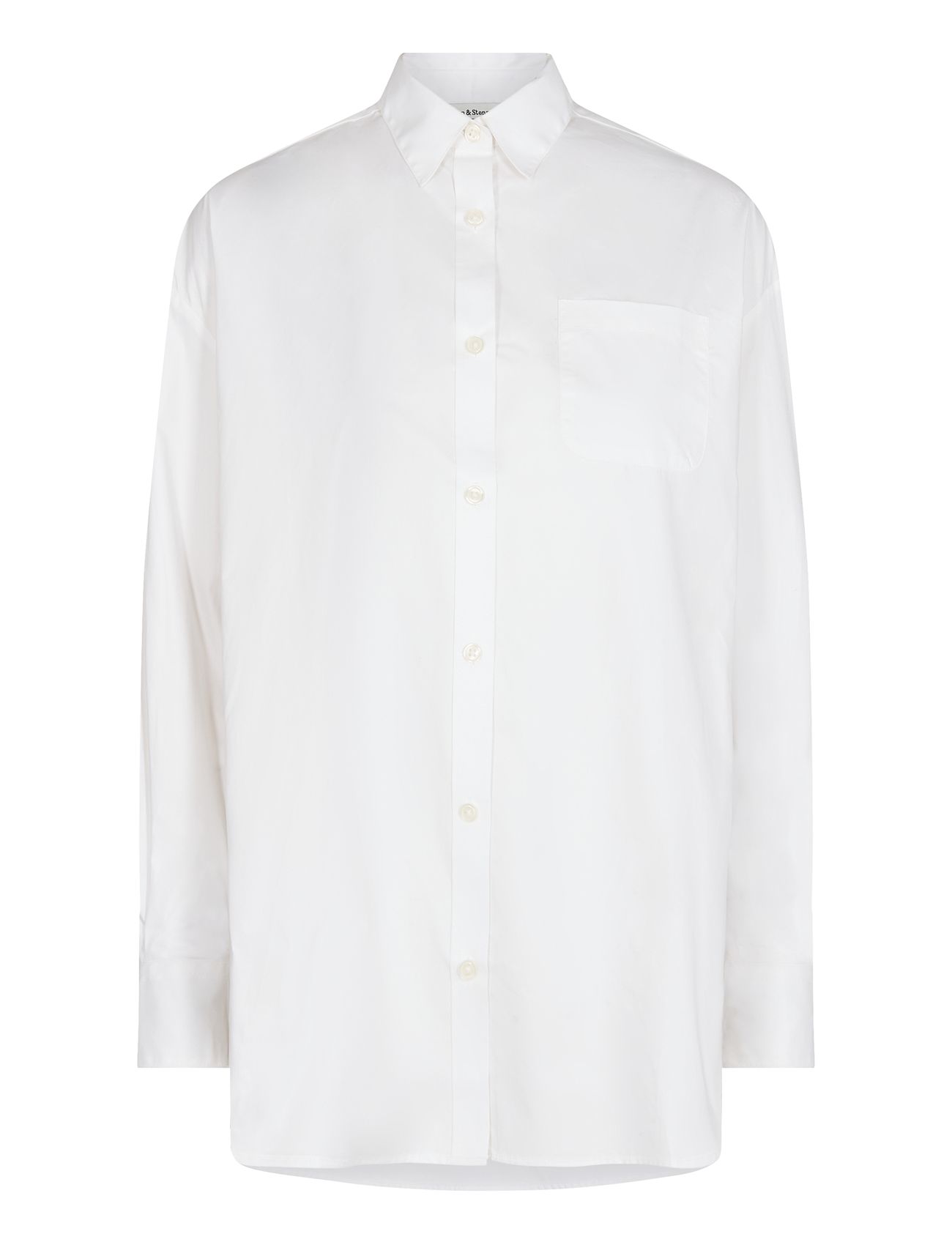 Bs Clarisse Regular Fit Shirt Tops Shirts Long-sleeved White Bruun & Stengade