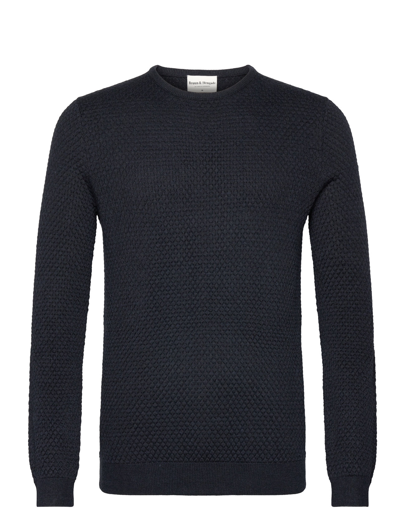 Bs Irving Regular Fit Knitwear Tops Knitwear Round Necks Navy Bruun & Stengade