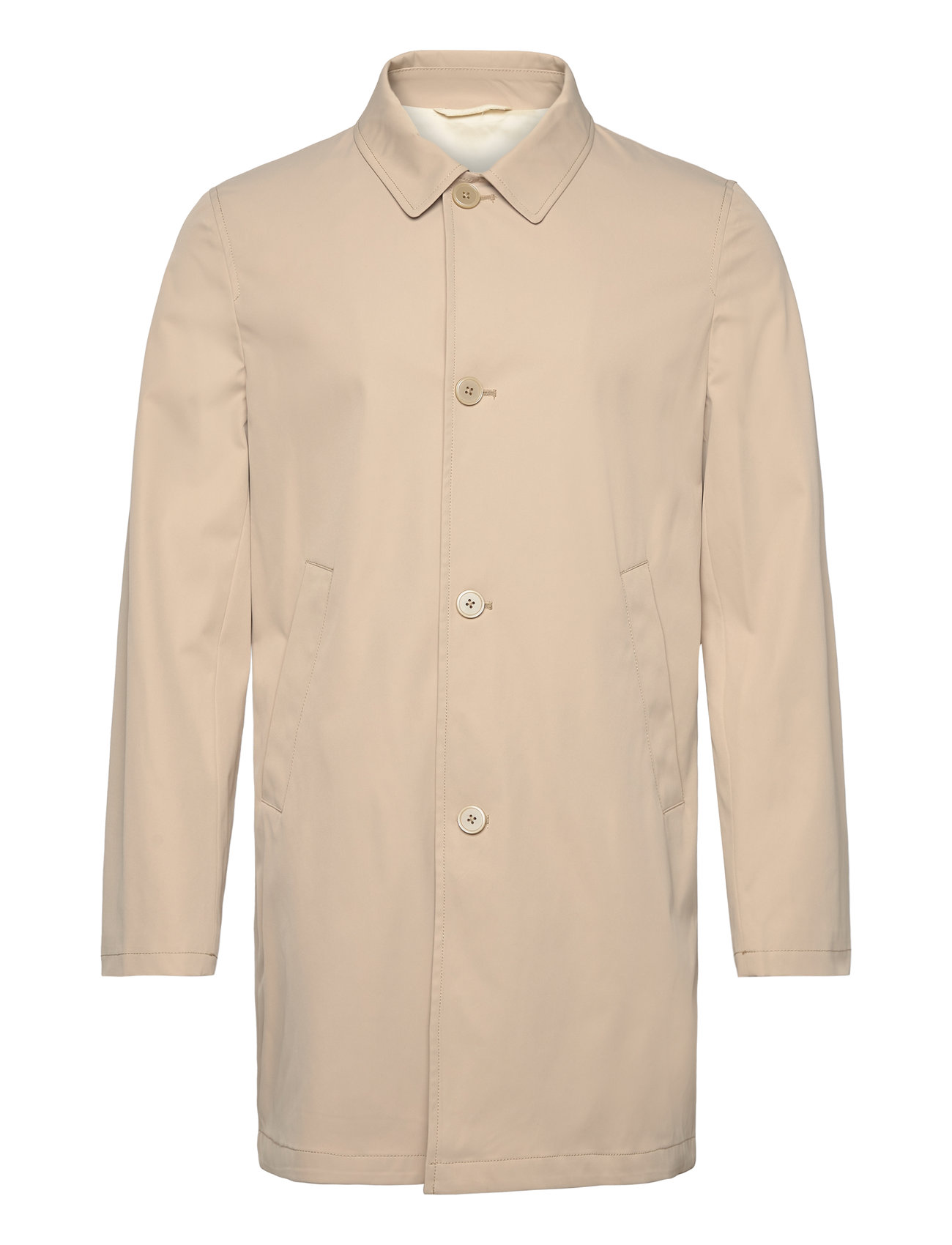 Bs Novello Regular Fit Jacket Tynn Kåpe Beige Bruun & Stengade