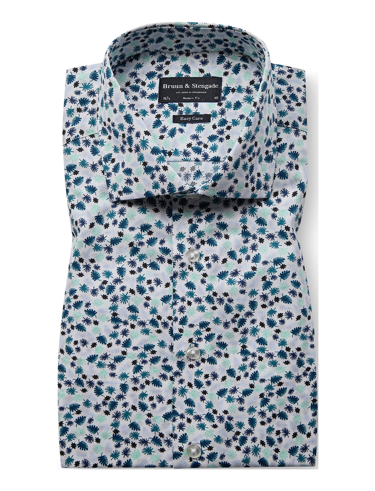 BRUUN & STENGADE Bs Karatsev Modern Fit Shirt Patterned - 38 - Herren