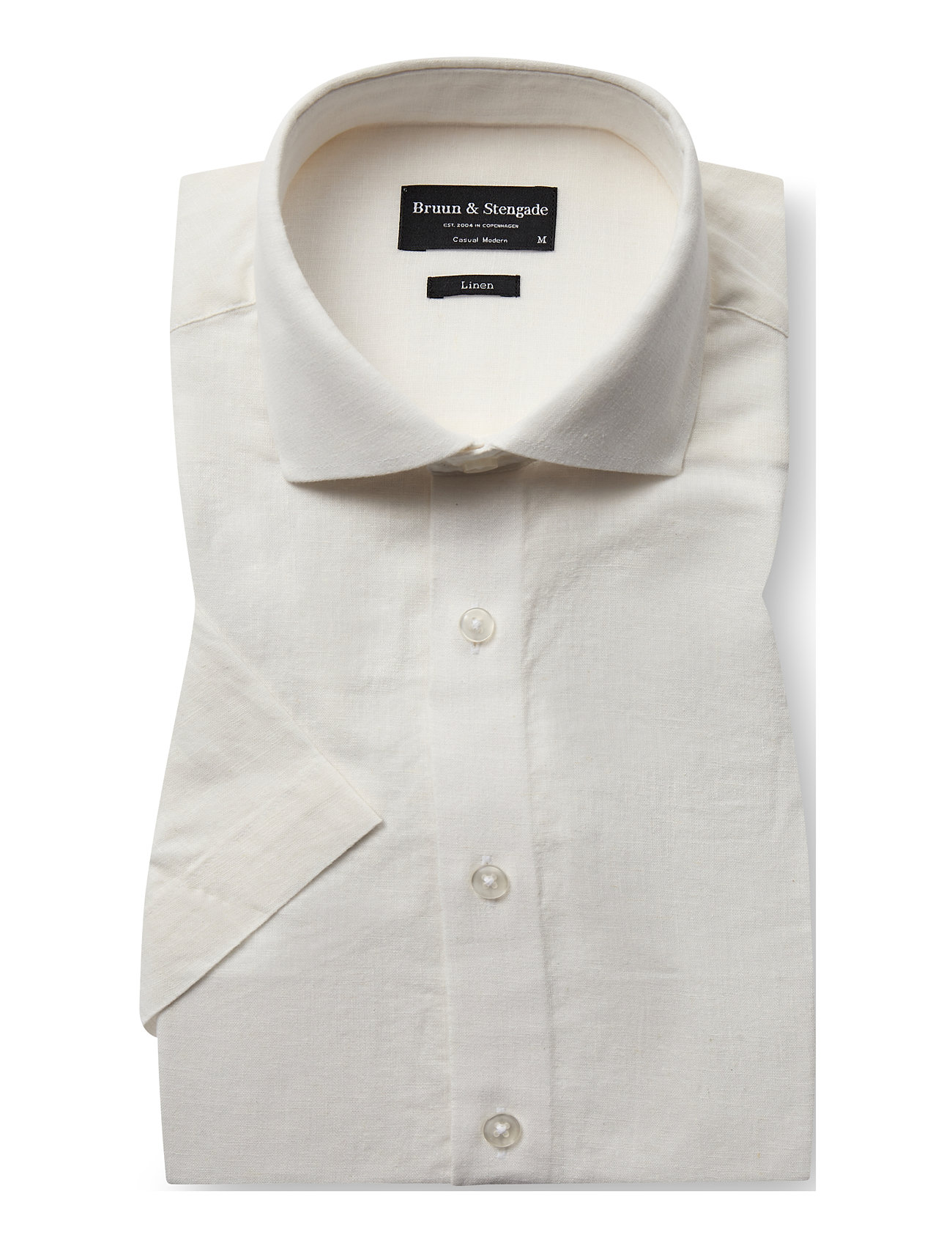 BRUUN & STENGADE Bs Hauger Casual Modern Fit Shirt Weiß - L - Herren