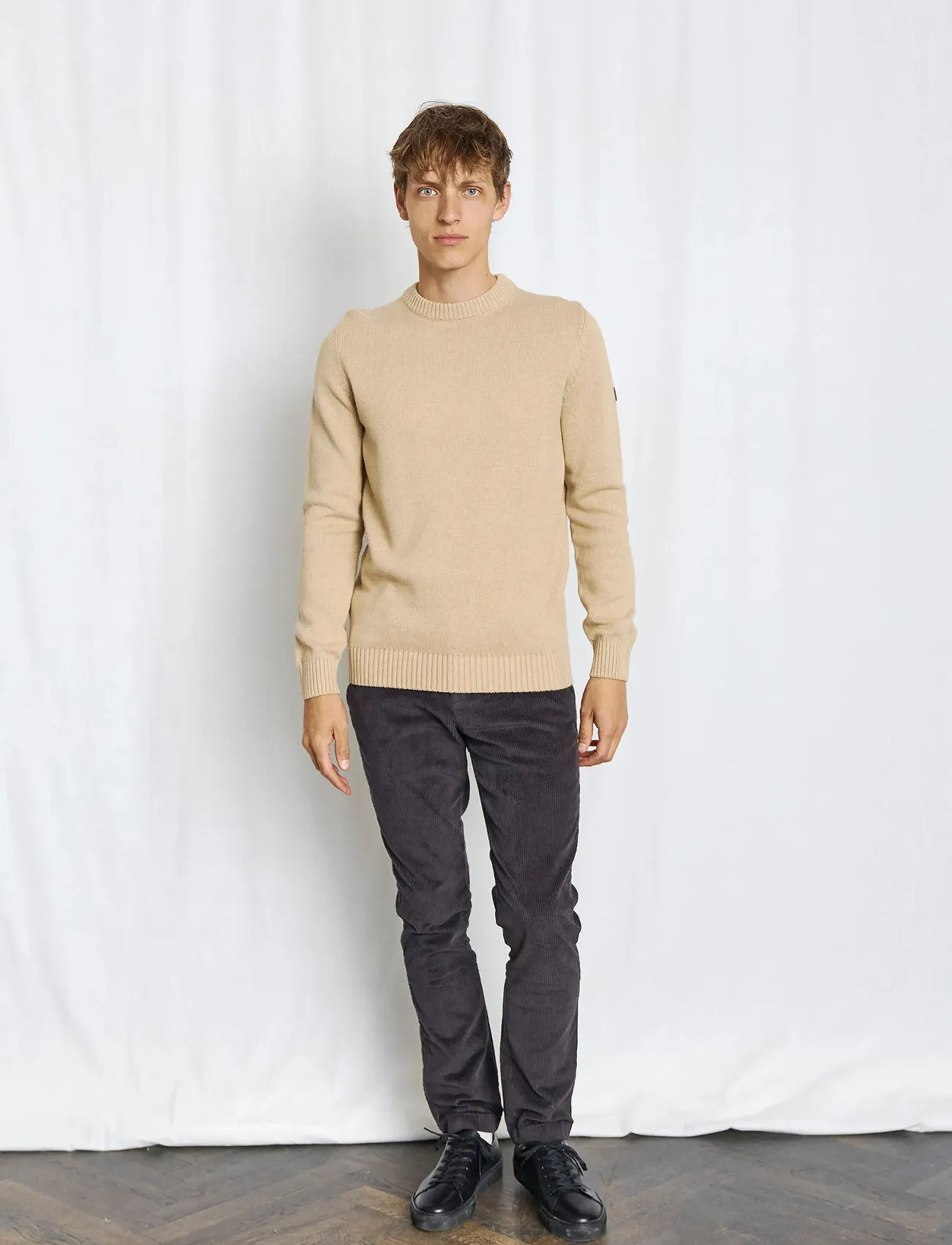 Bruun & Stengade Bs Kenn Regular Fit Chinos, 32-32, Black, Bukser > Chinos, Herre