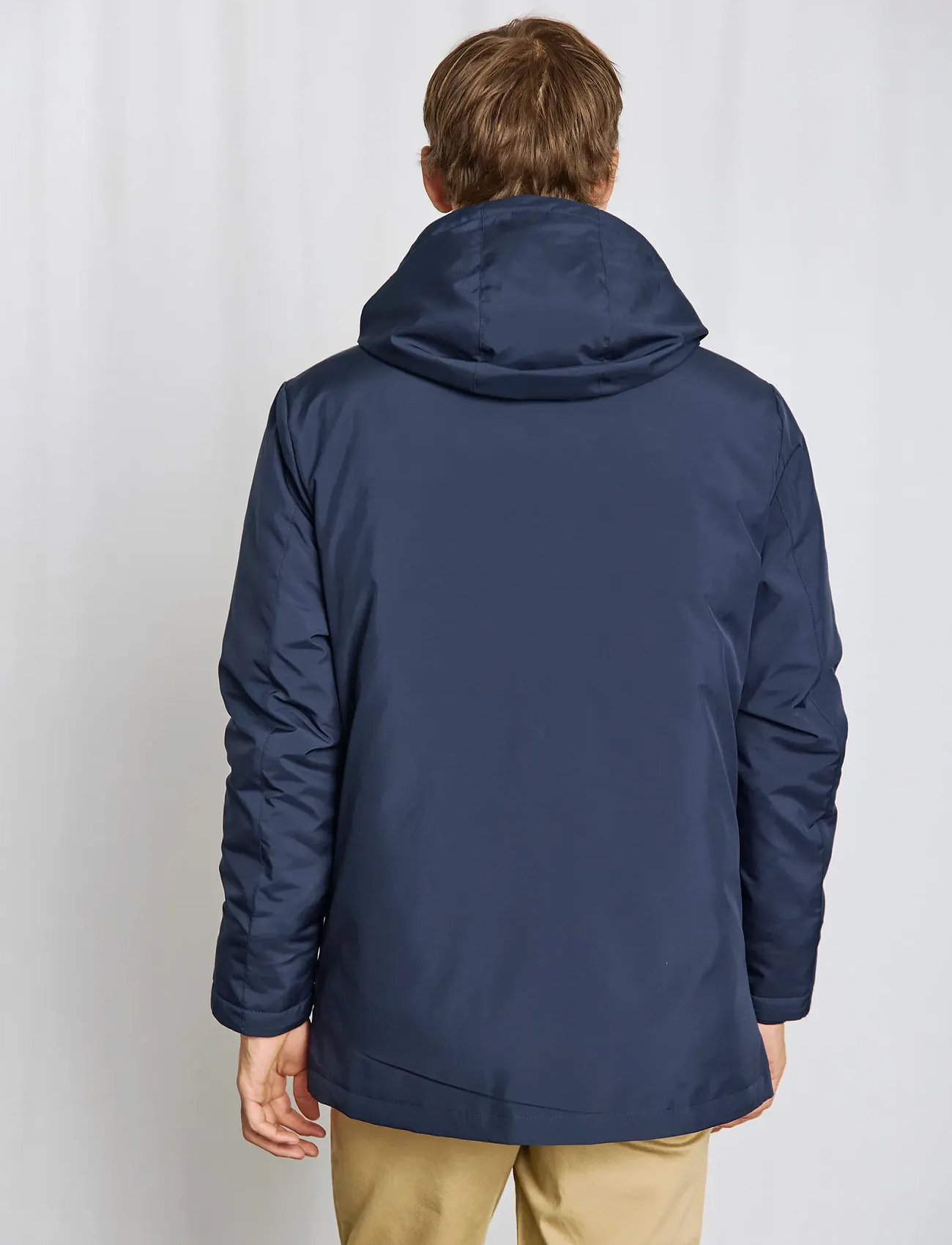 Bruun & Stengade Bs Otago Regular Fit Jacket, L, Navy, Jakker > Parkaer, Herre