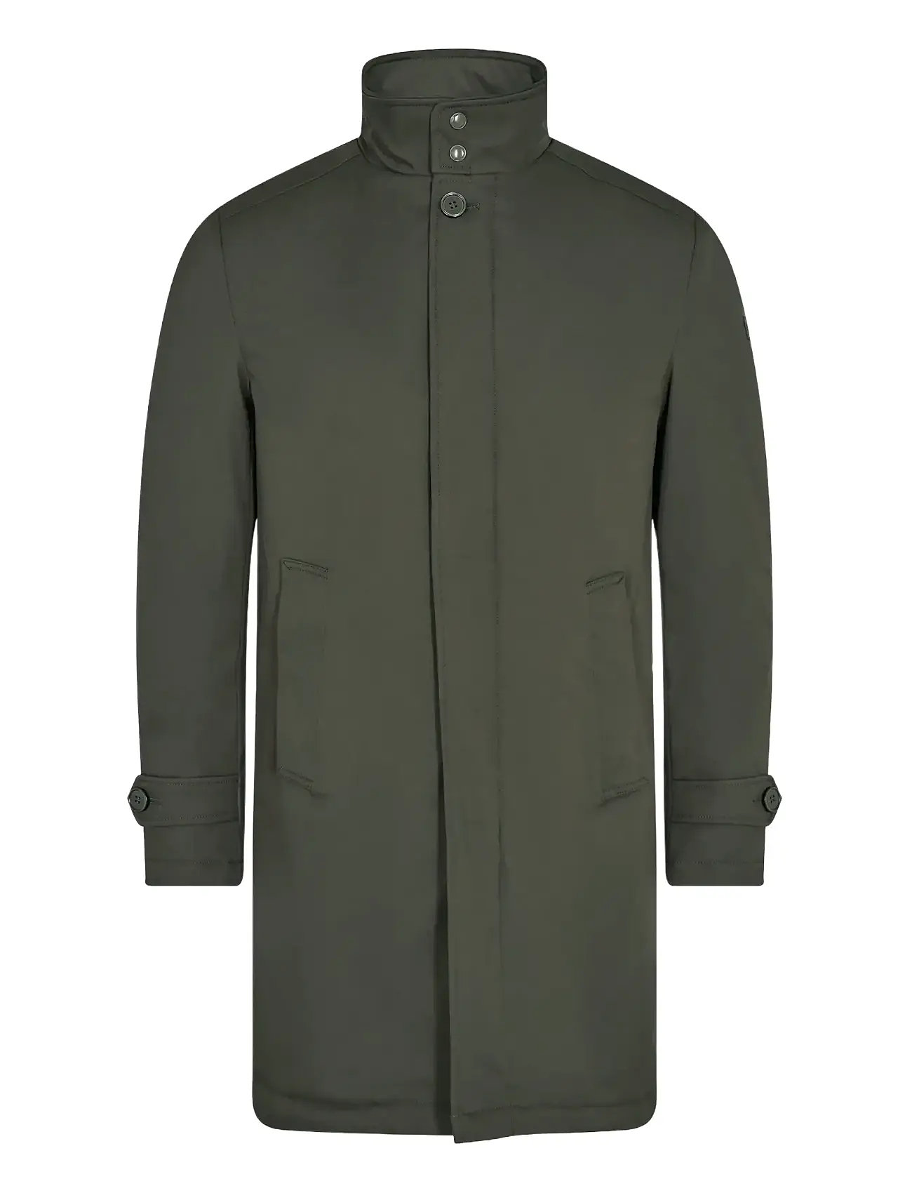 BRUUN & STENGADE Bs Bedford Slim Fit Mantel Khaki - S - Herren