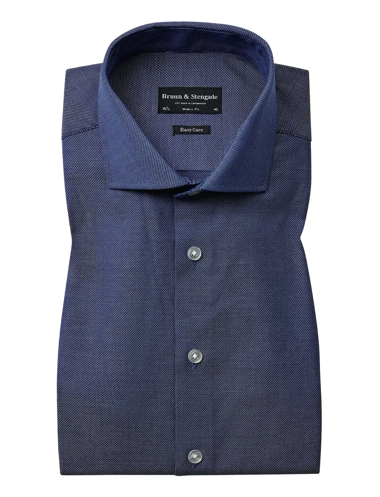 BRUUN & STENGADE Bs Adolis Modern Fit Shirt Blau - 40 - Herren