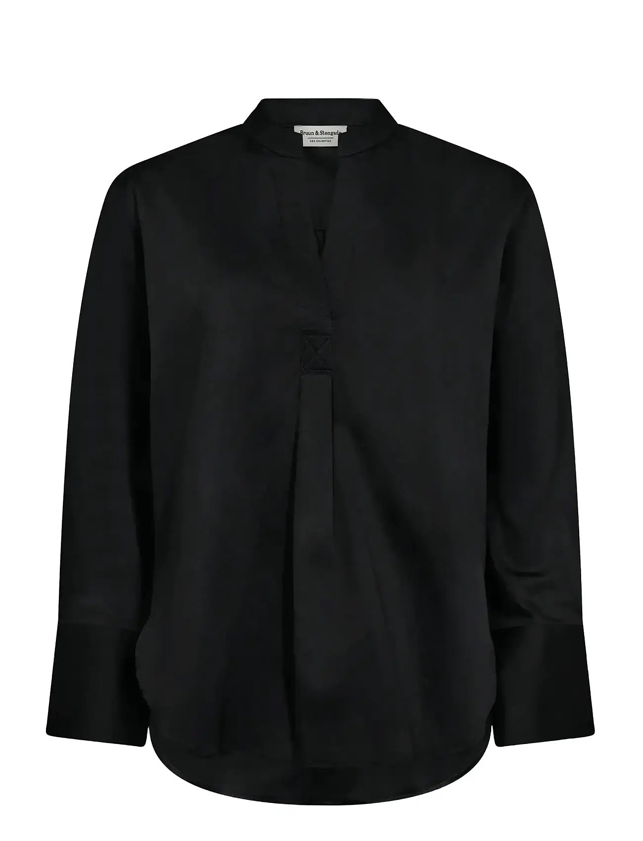 Bruun & Stengade Bs Torid Regular Fit Shirt, 38, Black, Skjorter > Langærmede, Dame