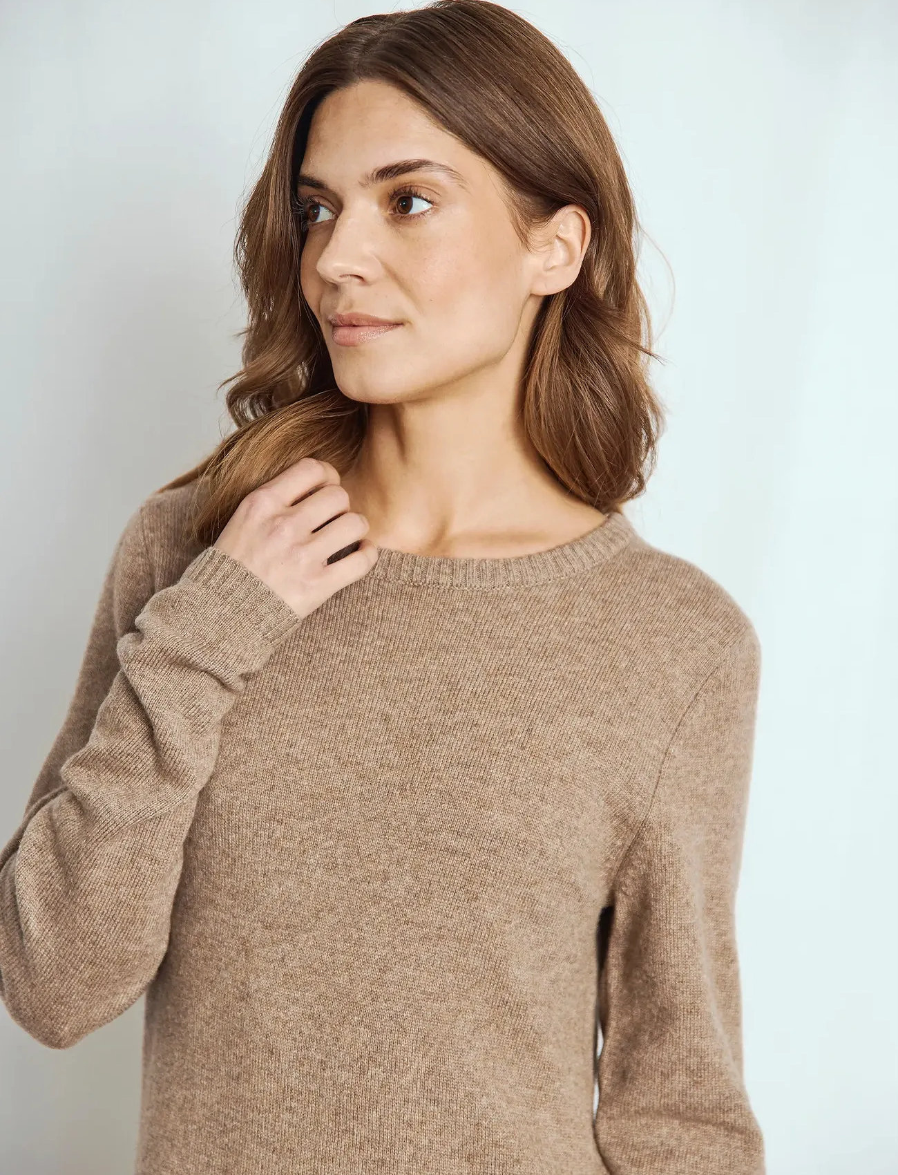 Bruun & Stengade Bs Iselin Regular Fit Dress, XXL, Beige, Kjoler > Knælange Og Midi, Dame