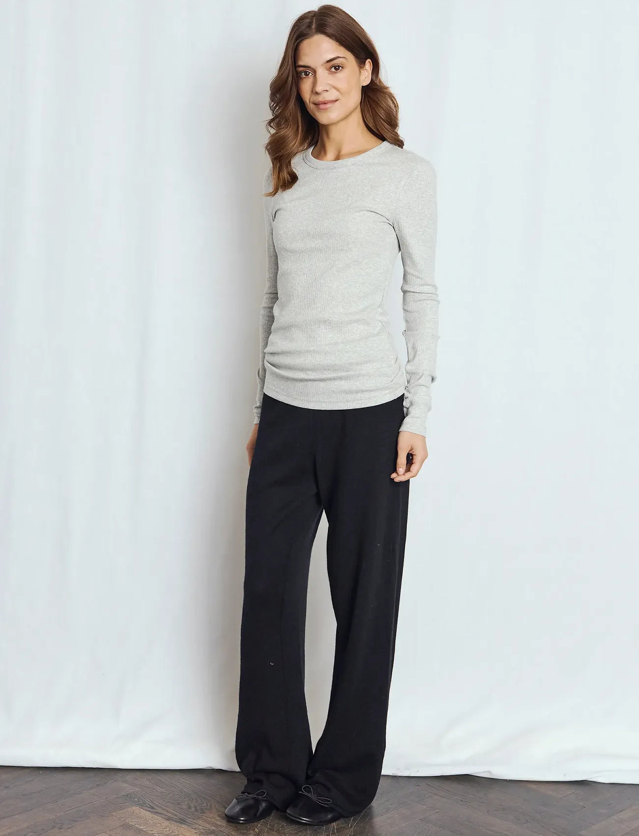 Bruun & Stengade Bs Ine Pants, S, Black, Bukser > Lige Ben, Dame