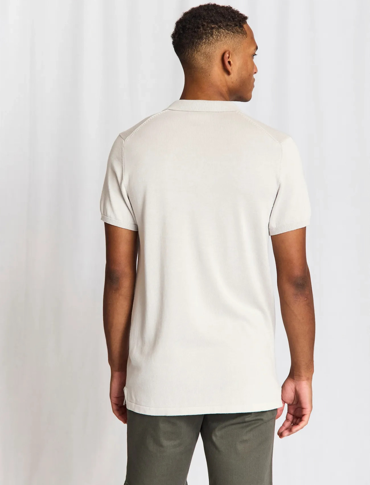 Bruun & Stengade Bs Baldo Regular Fit Polo Shirt, XXL, Grey, Poloer > Kortærmede, Herre