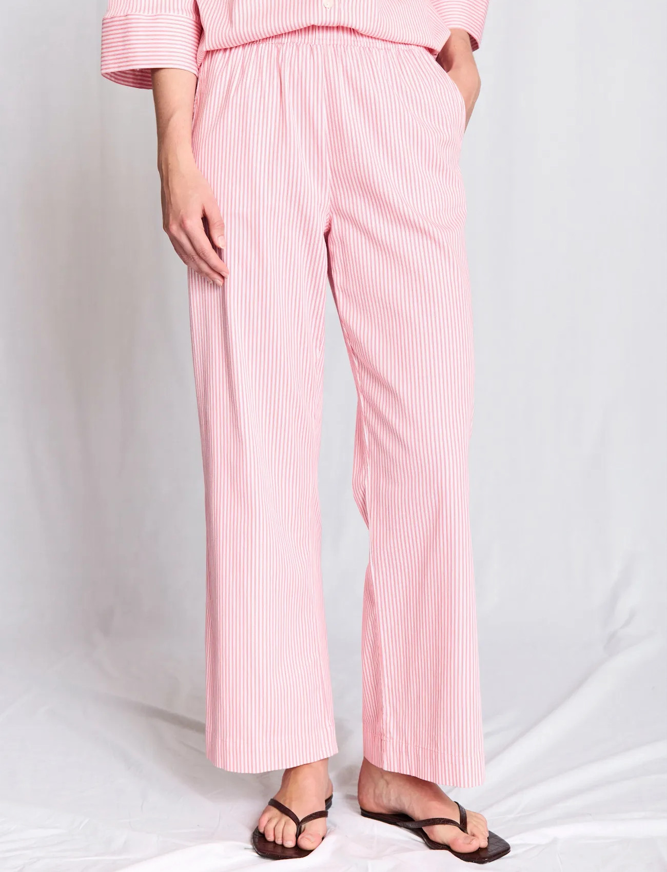Bruun & Stengade Bs Rosetta Regular Fit Pants, L, Multi/patterned, Bukser > Brede Ben, Dame