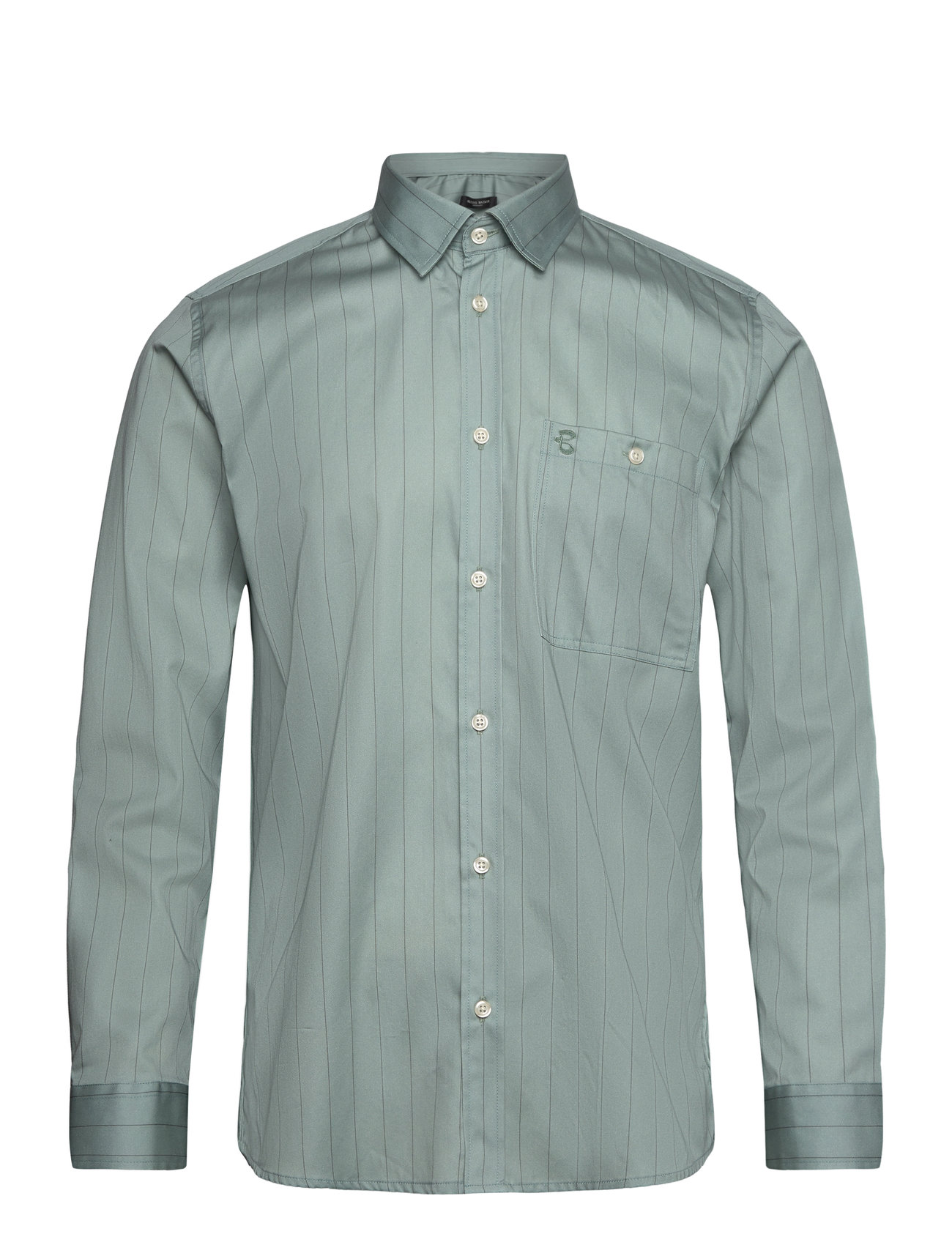 Sky Lorenzo Shirt Green Bruuns Bazaar
