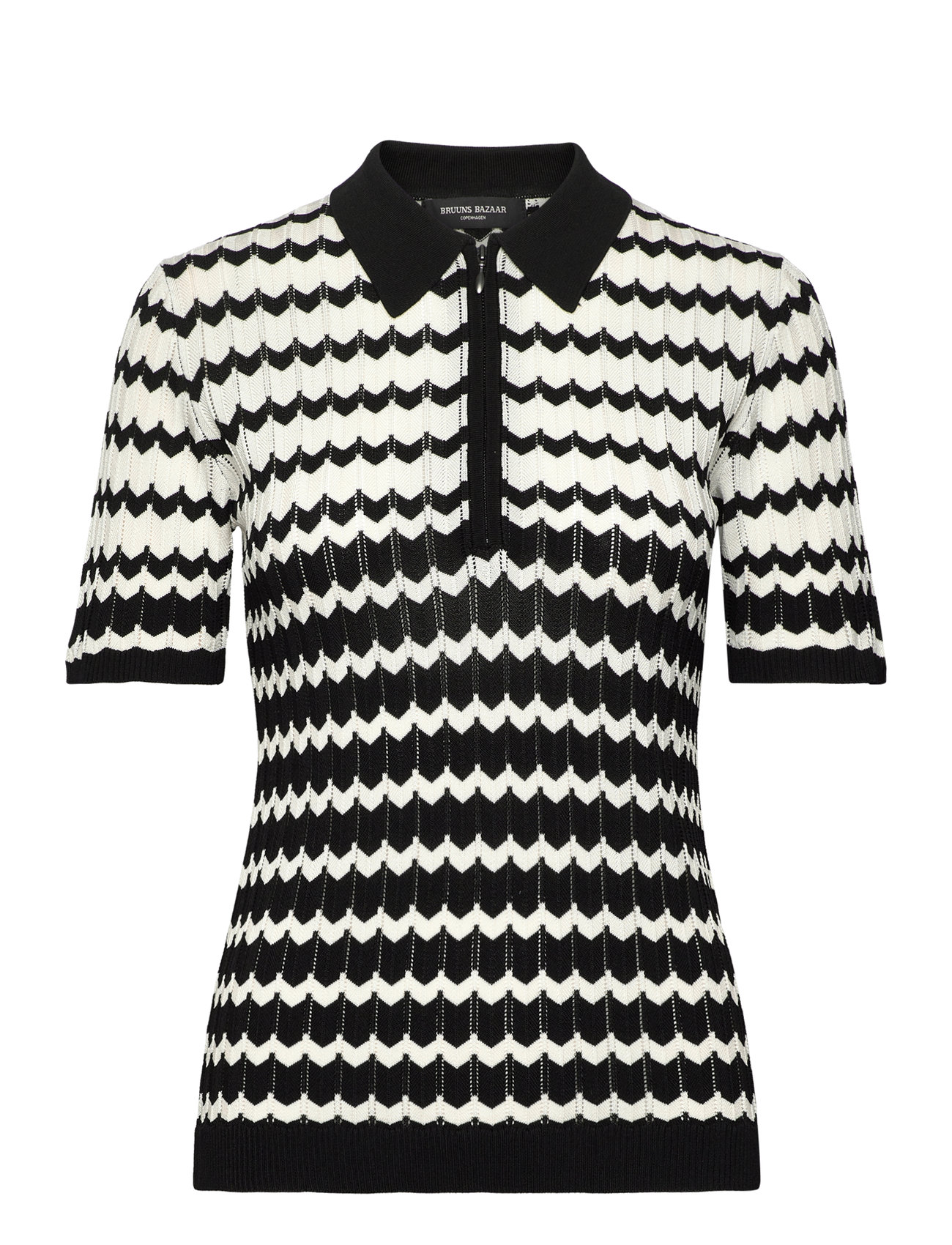 Riversbbkatalin Knit Polo Black Bruuns Bazaar