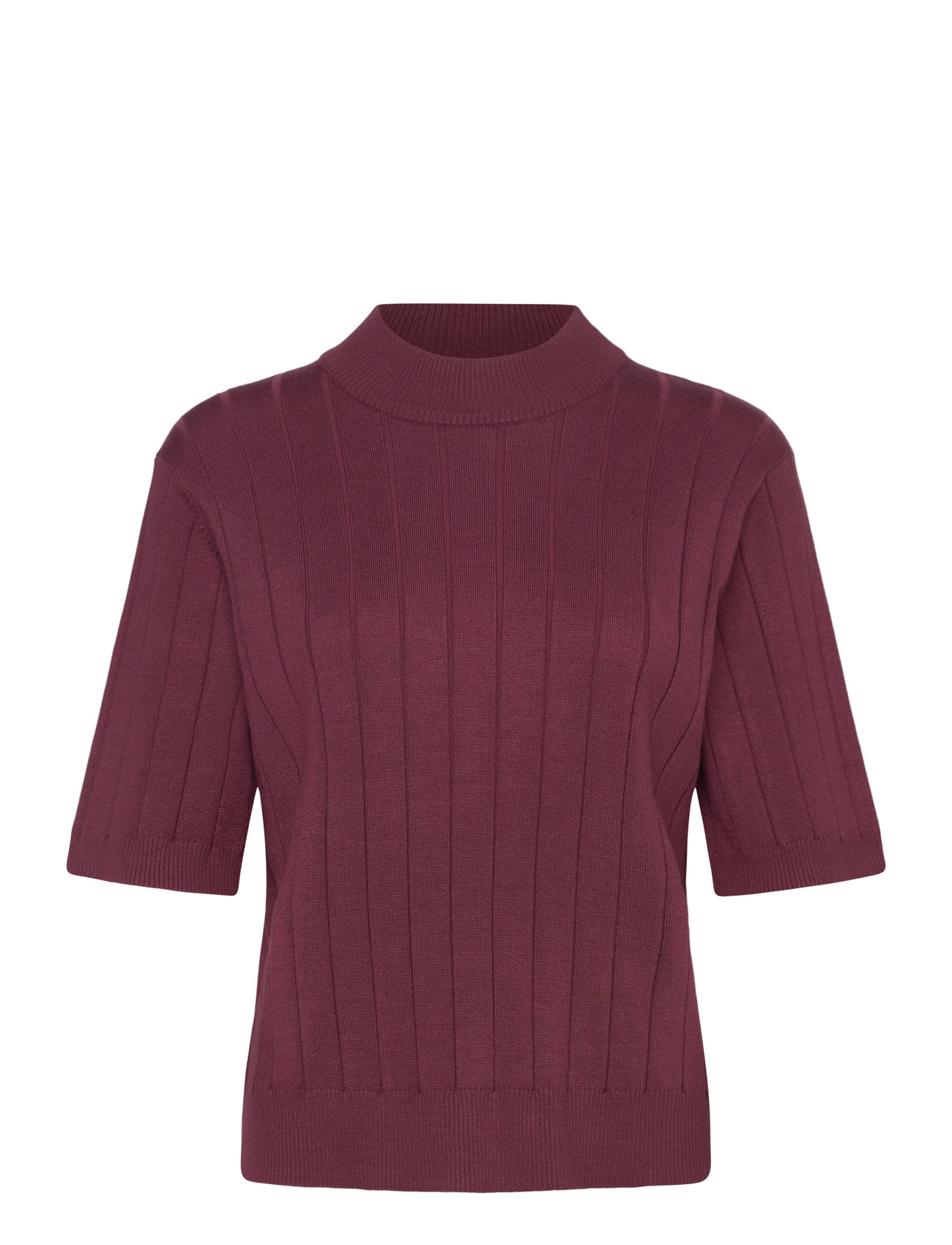 Bruuns Bazaar Anemonebbglady Knit, XS, Burgundy, Strik > Trøjer, Dame