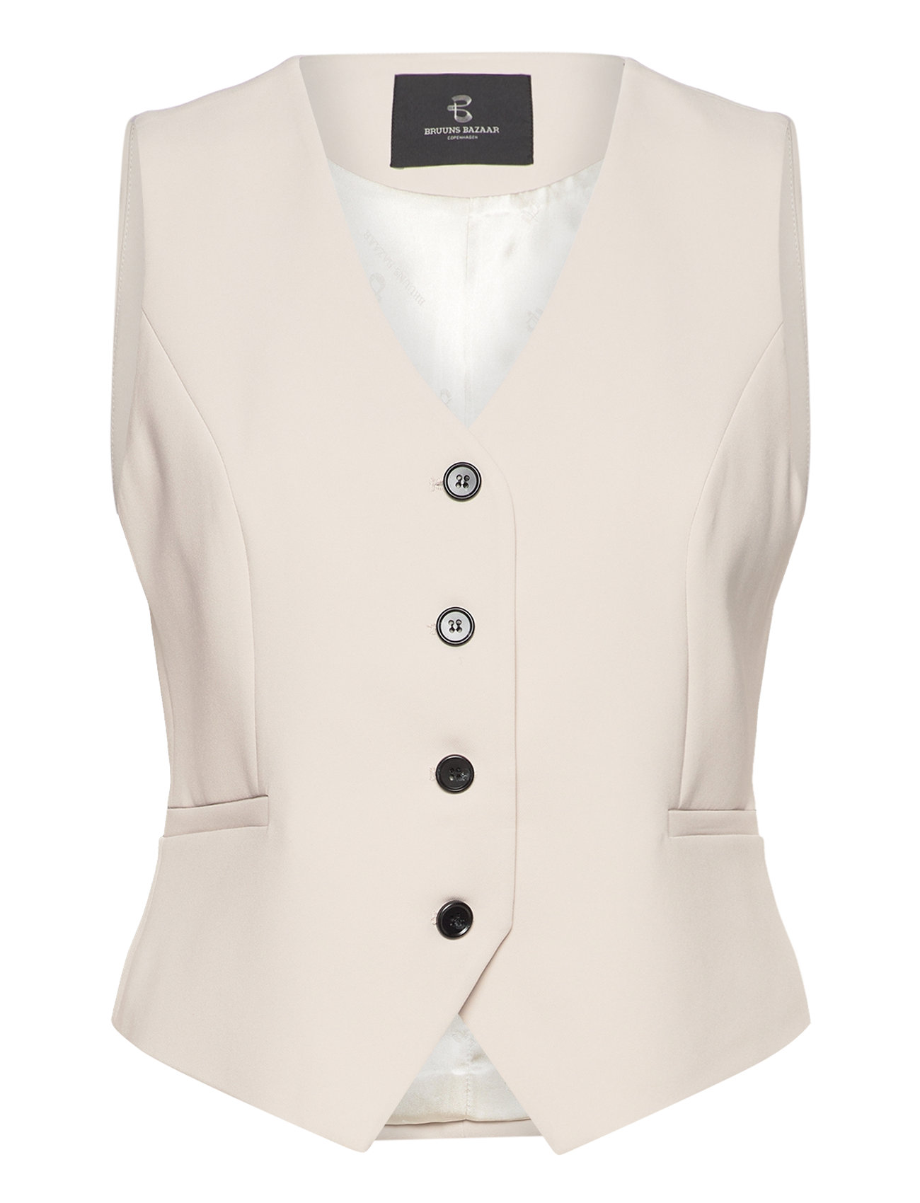 Brassicabbbielle Waistcoat Cream Bruuns Bazaar
