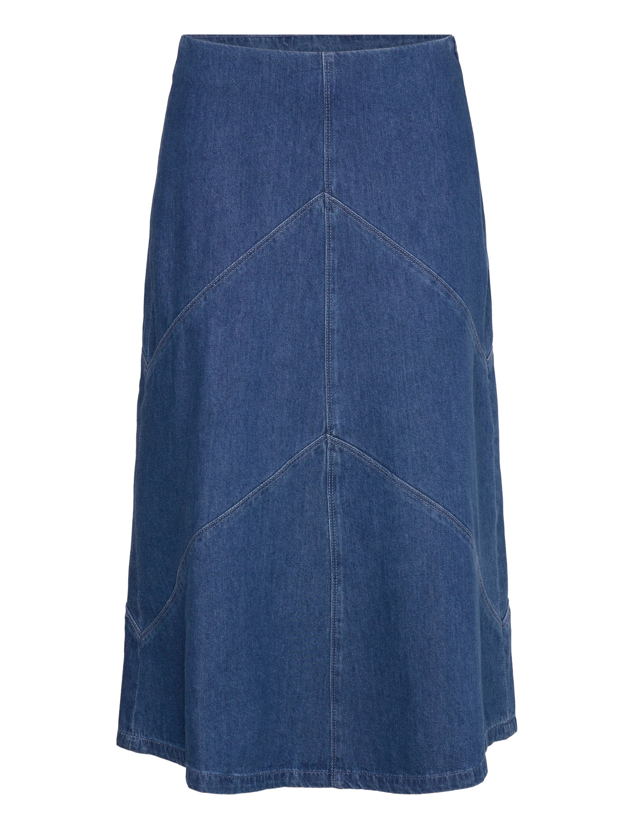 Canabbeleen Skirt Skirts Knee-length & Midi Skirts Blue Bruuns Bazaar