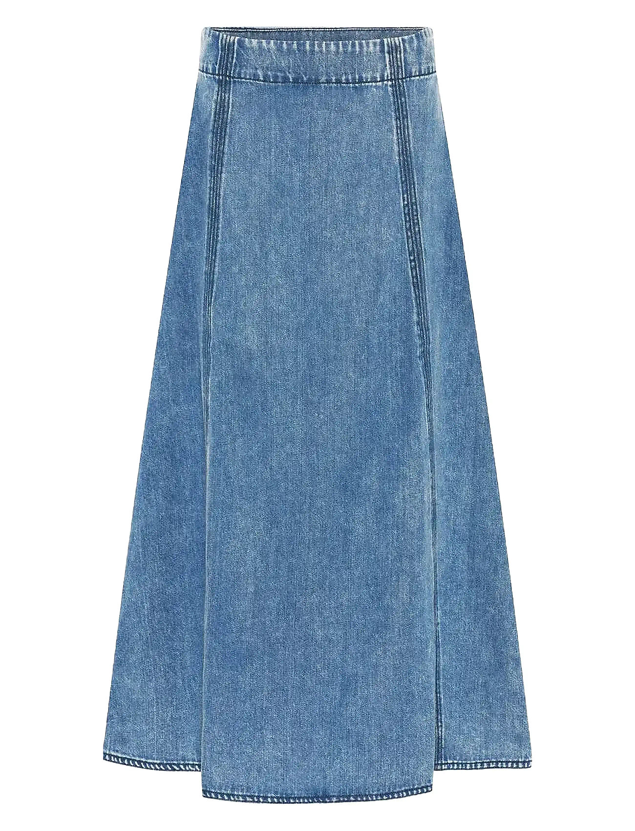 Platiebbaliya Skirt Skirts Knee-length & Midi Skirts Blue Bruuns Bazaar