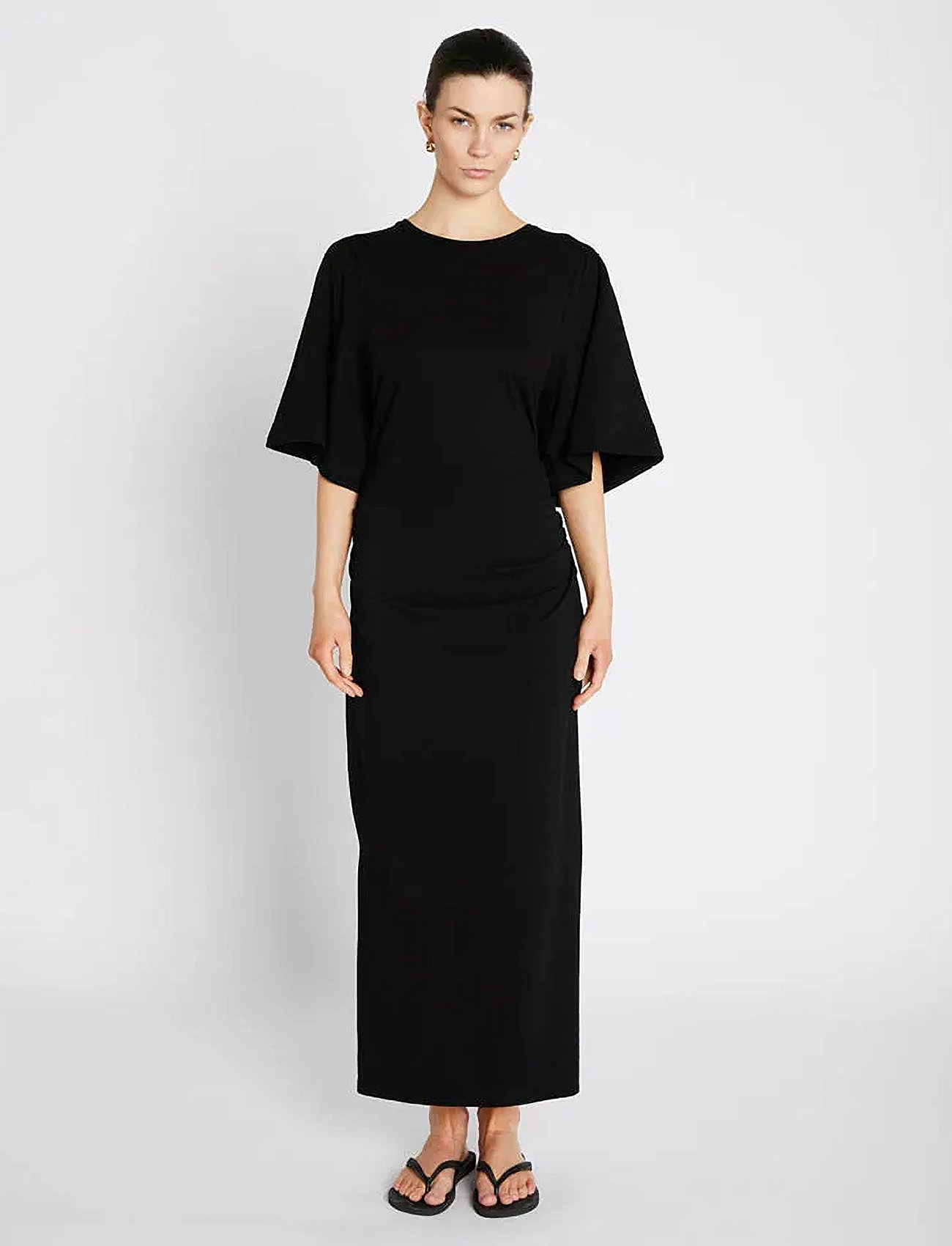 Bruuns Bazaar Alnusbbnathala Dress, L, Black, Kjoler > Maxikjole, Dame