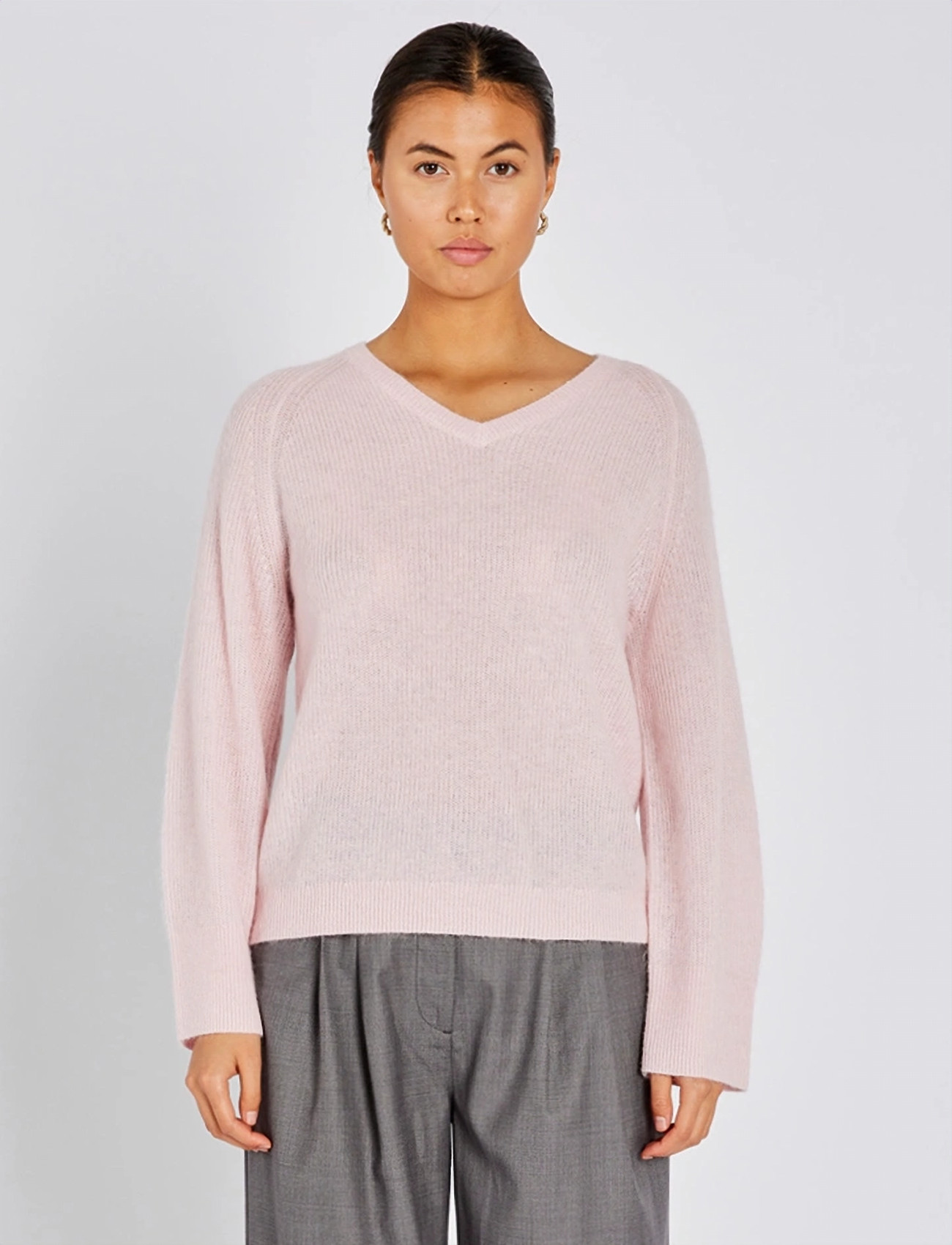 Bruuns Bazaar Fluffybbamera Knit, XS, Pink, Strik > Trøjer, Dame