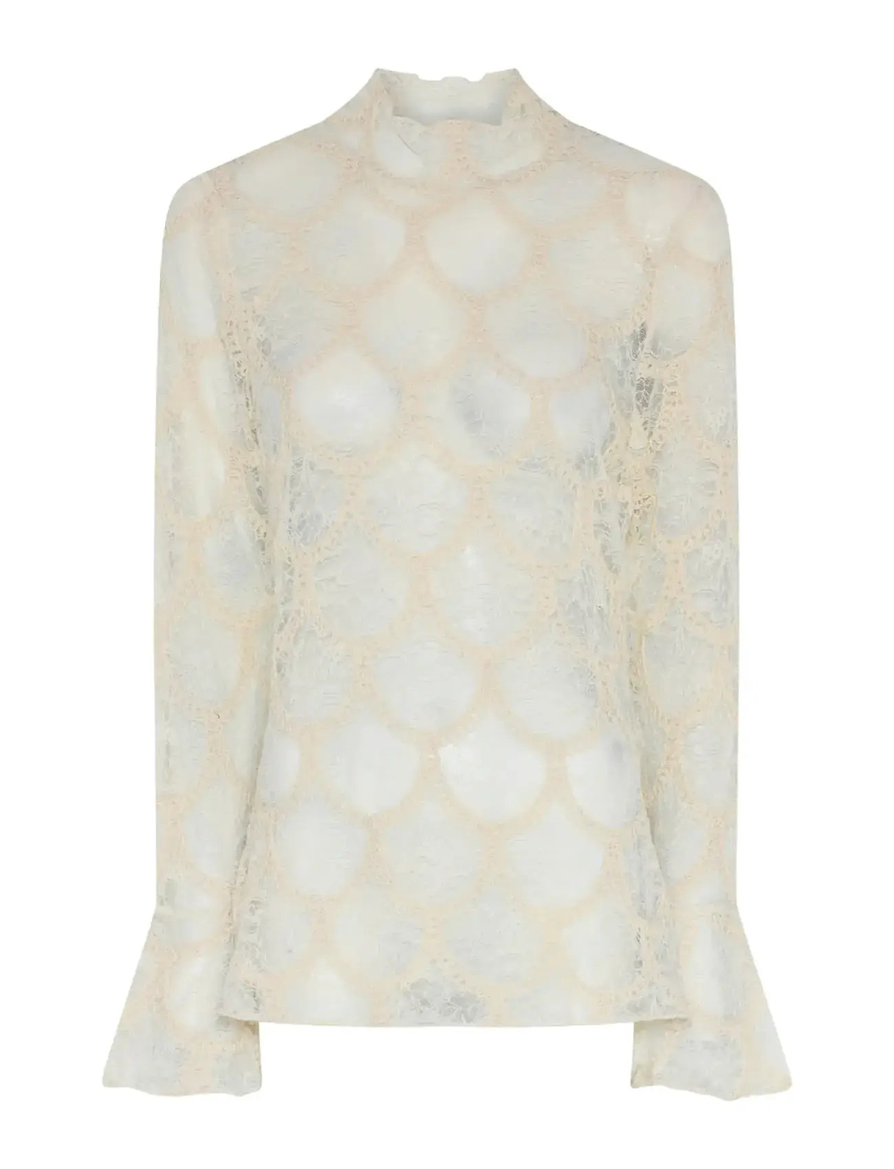 BRUUNS BAZAAR Deodarabbsuzi Bluse Cream - 44 - Damen