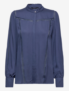 Bauma Iluna shirt - blouses met lange mouwen - blue indigo