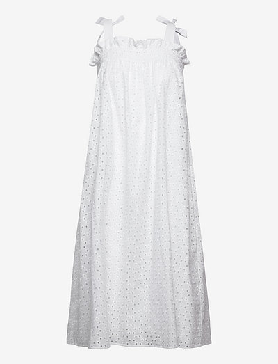 Clianta Christine dress - spetsklänningar - white