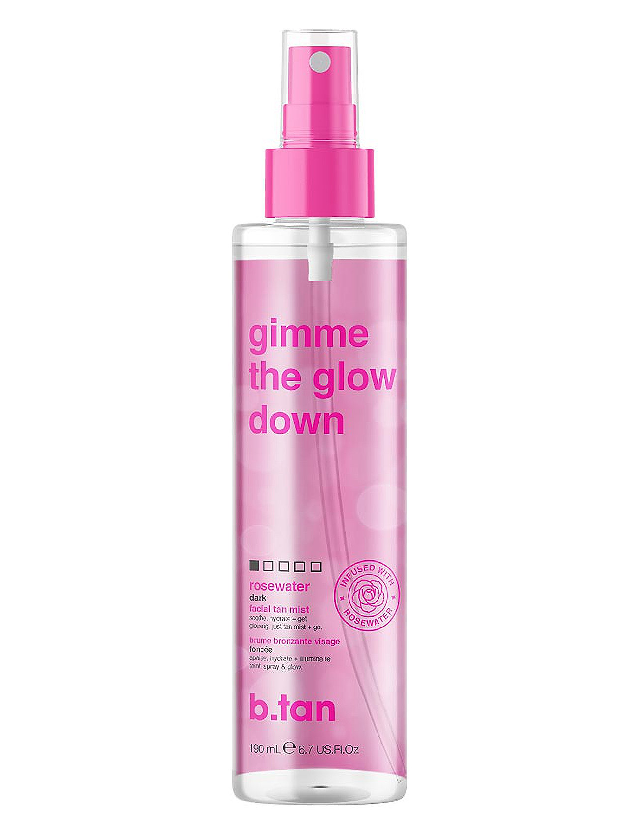B.Tan Gimme The Glow Down Facial Tan Mist, 190 ml, Selvbruner > Tåger, Dame