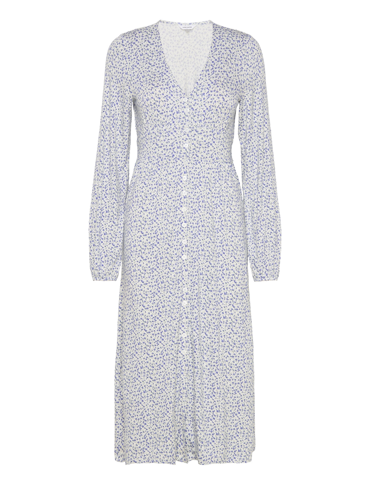 Luella Button Dress Blue Bubbleroom