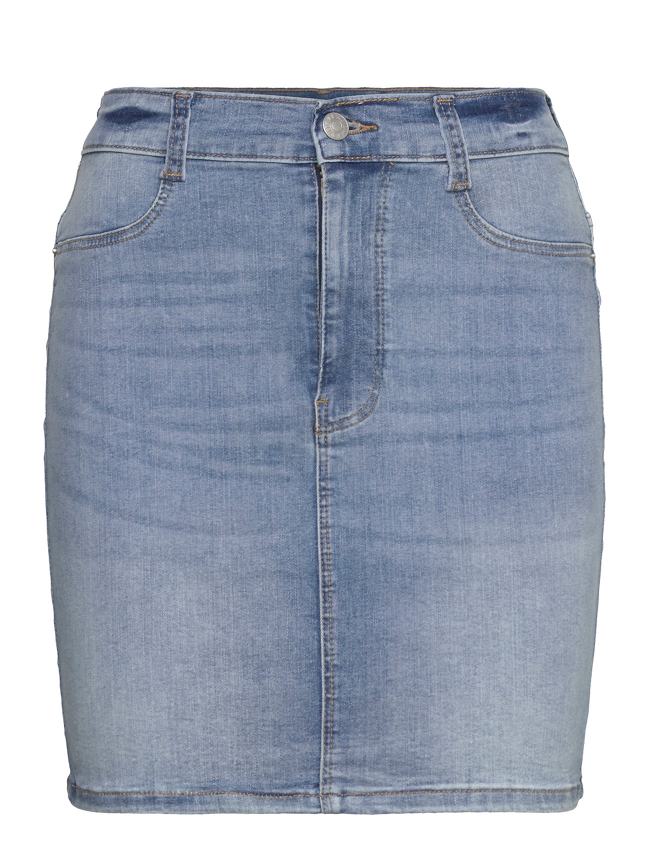 Bianca Denim Skirt Kort Nederdel Blue Bubbleroom