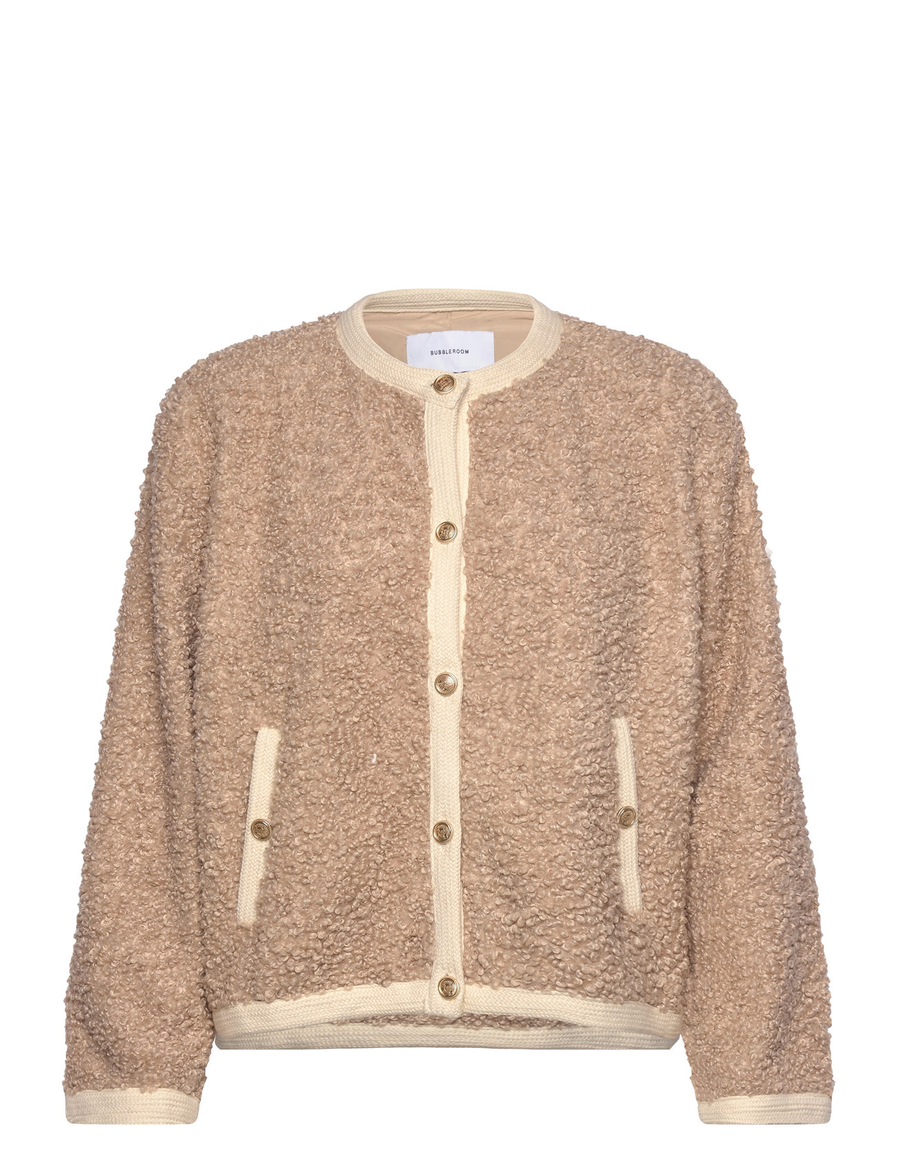Bubbleroom Noele Soft Short Jacket Beige