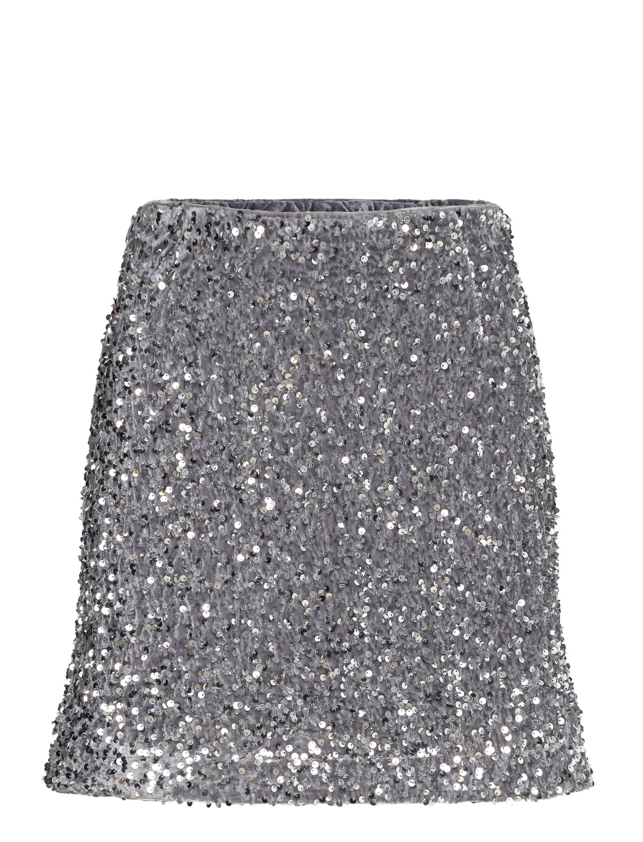 Bubbleroom Rosetti Sequin Skirt Silver