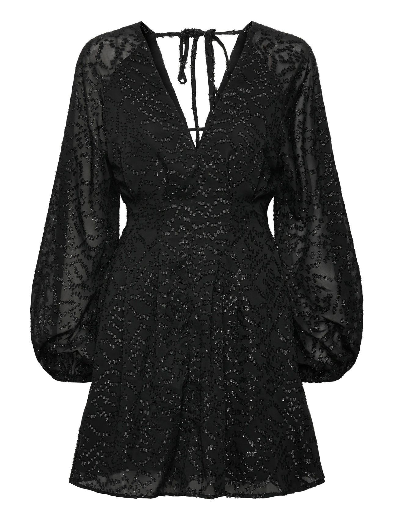 BUBBLEROOM 3D Sparkling Raglan Sleeve Kurz Kleid Schwarz - M - Damen