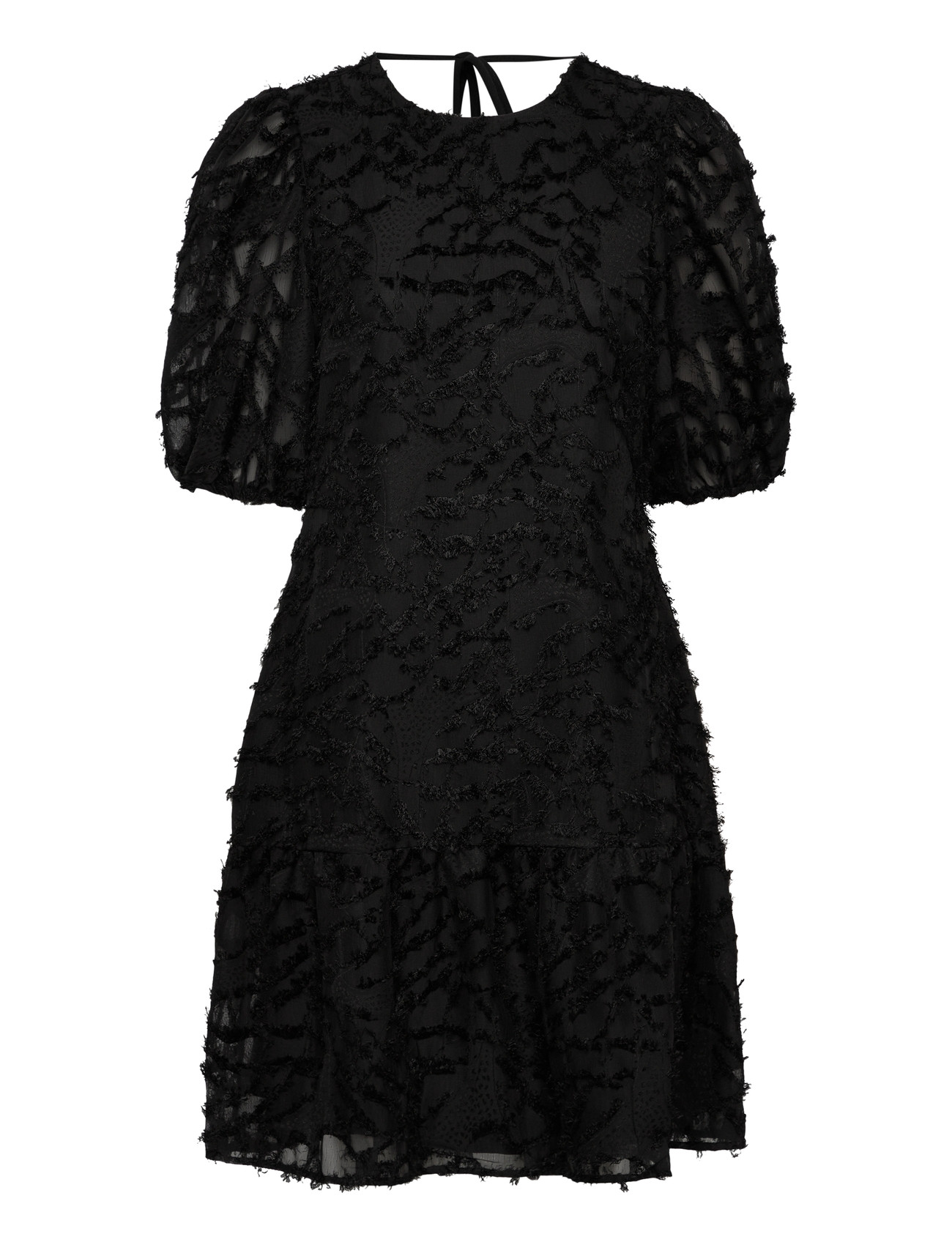 BUBBLEROOM Fringe Kleid Schwarz - XS - Damen