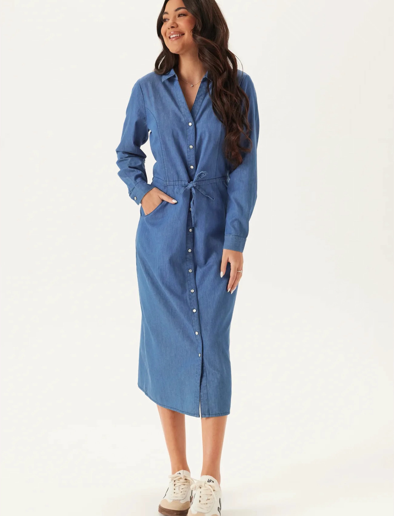 Bubbleroom Denim Shirt Dress