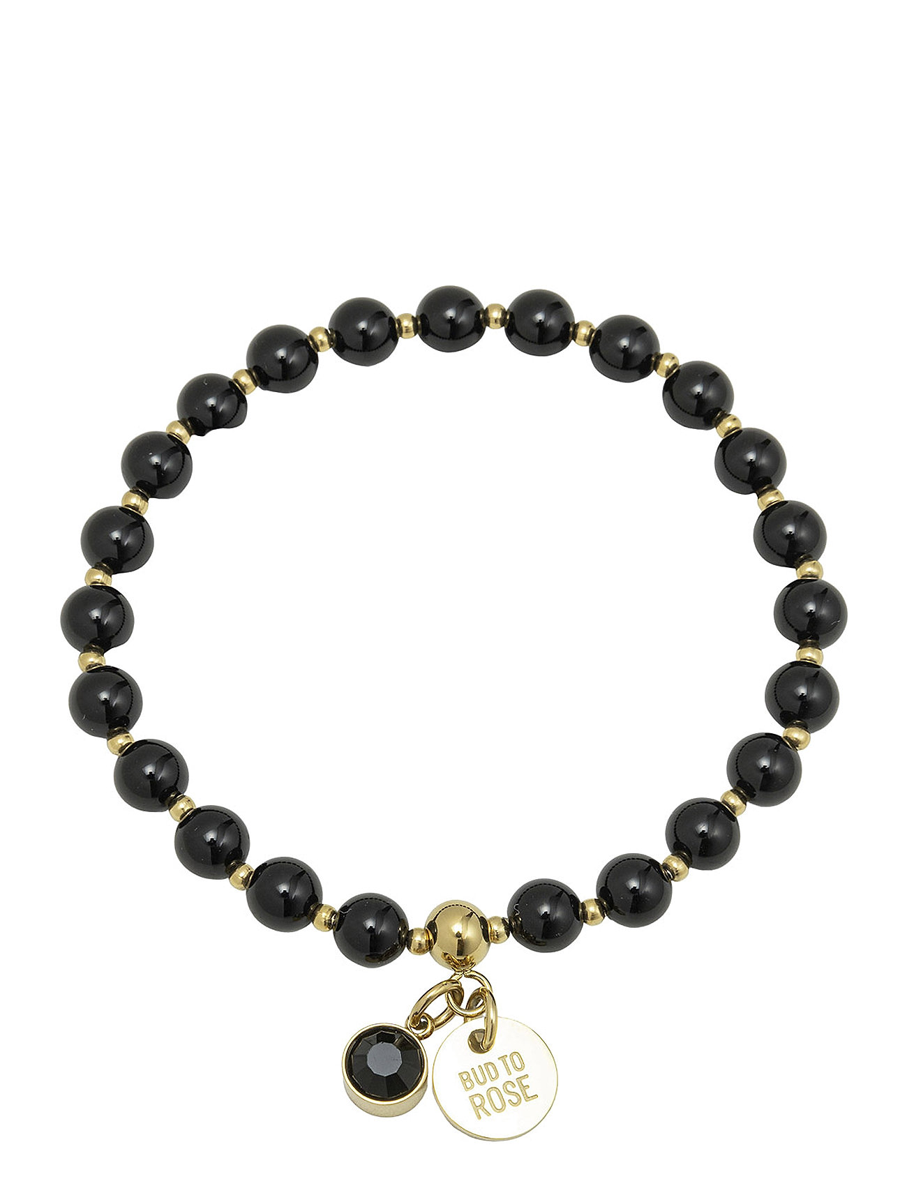 Beverly Bracelet Black/Gold Black Bud To Rose