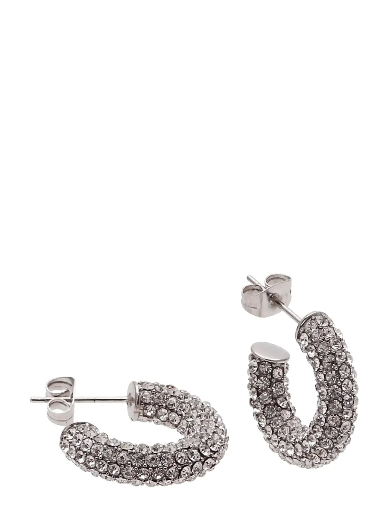 BUD TO ROSE Lola Crystal Hoop Steel Silber - One Size - Damen