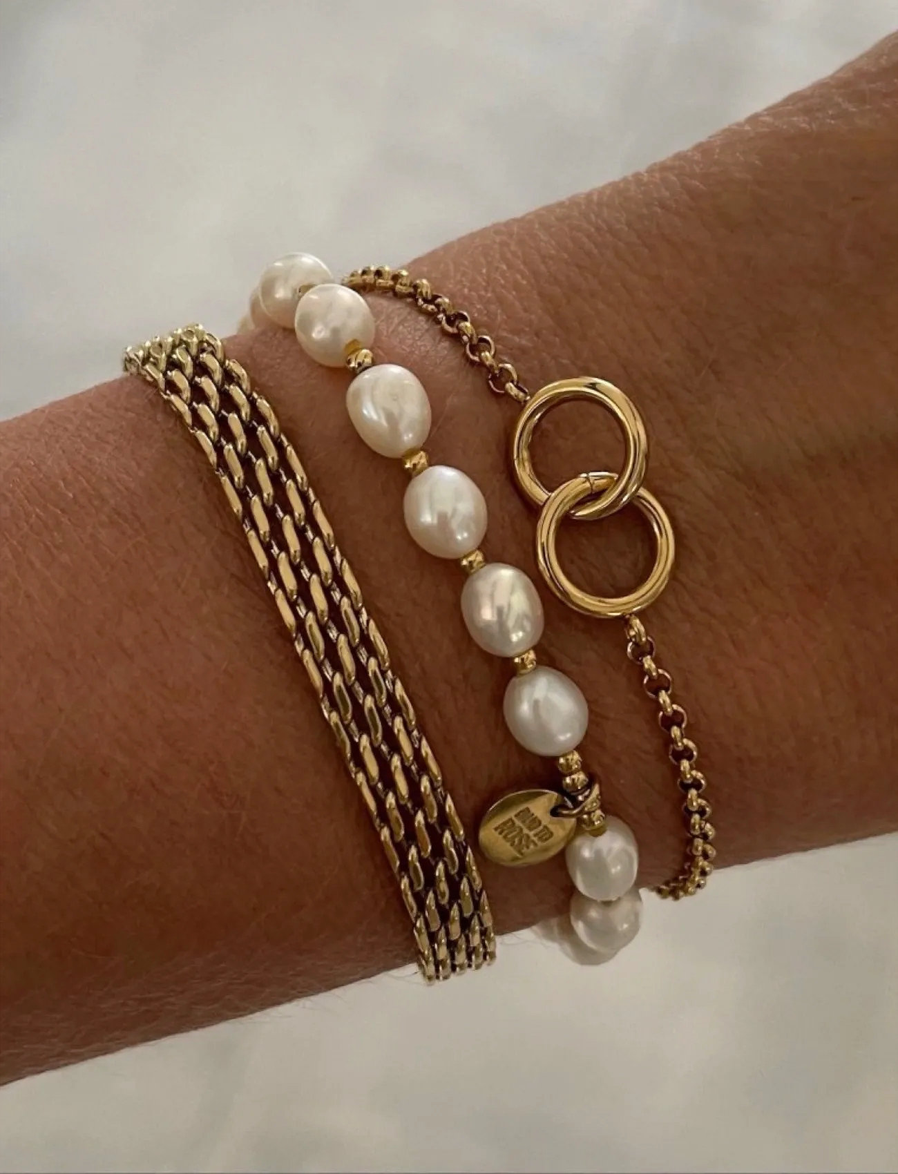 Bud to rose Morgan Bracelet Gold, One Size, Gold, Armbånd > Kædearmbånd, Dame