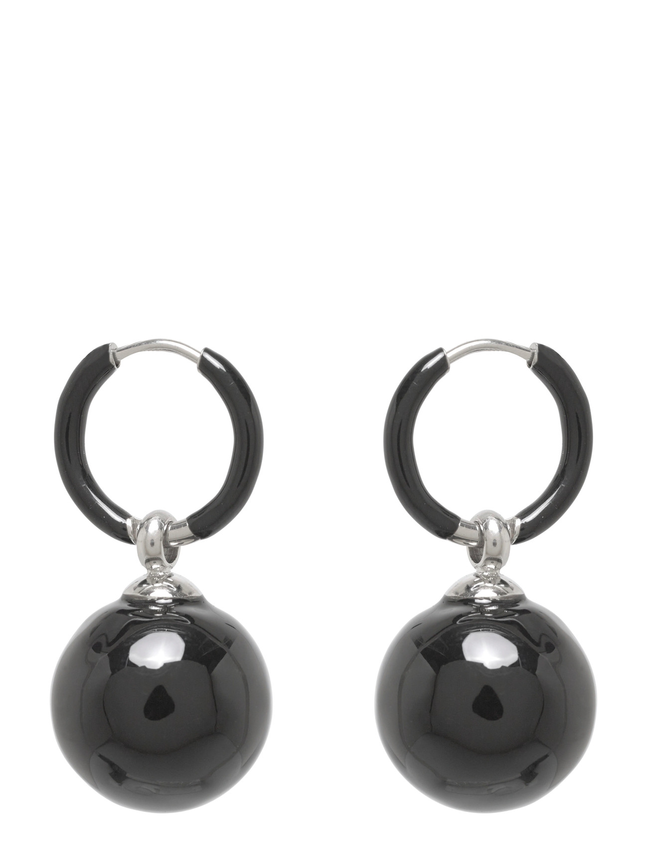 BUD TO ROSE Brea Hoop Schwarz/Silber Schwarz - One Size - Damen