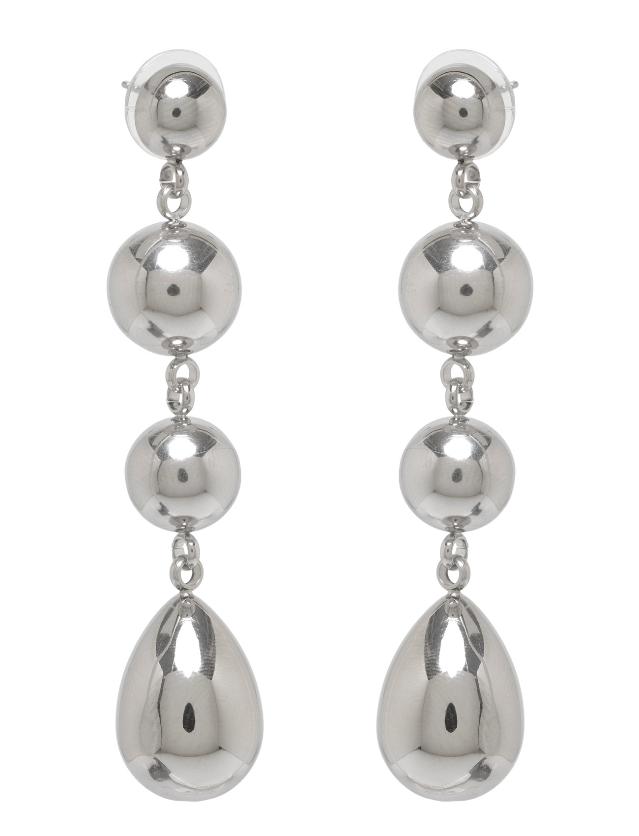 BUD TO ROSE Long Drop Ohrring Silber Silber - One Size - Damen
