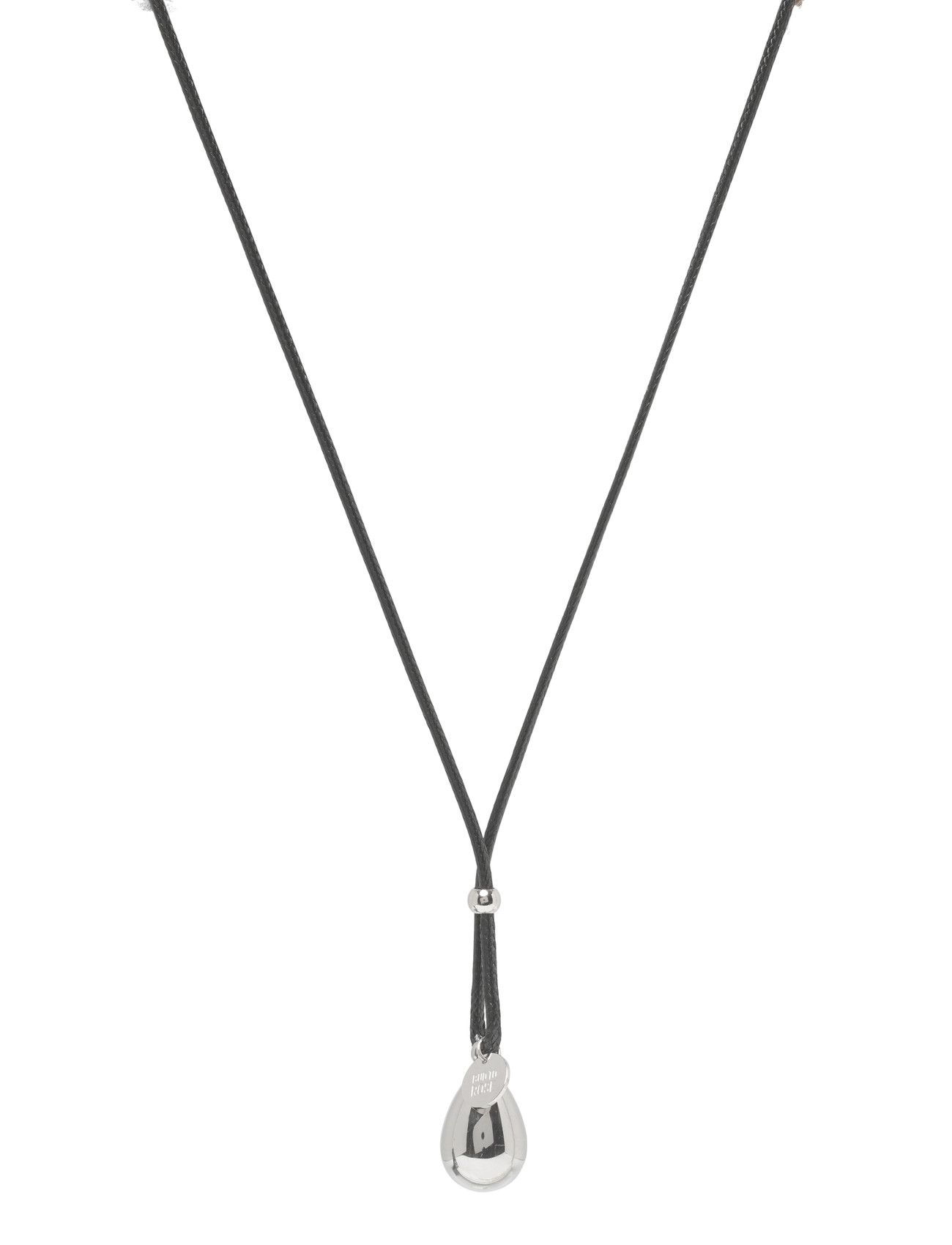 Bud to rose Drop Cord Long Necklace Silver, One Size, Silver, Halskæder > Statement-Halskæder, Dame