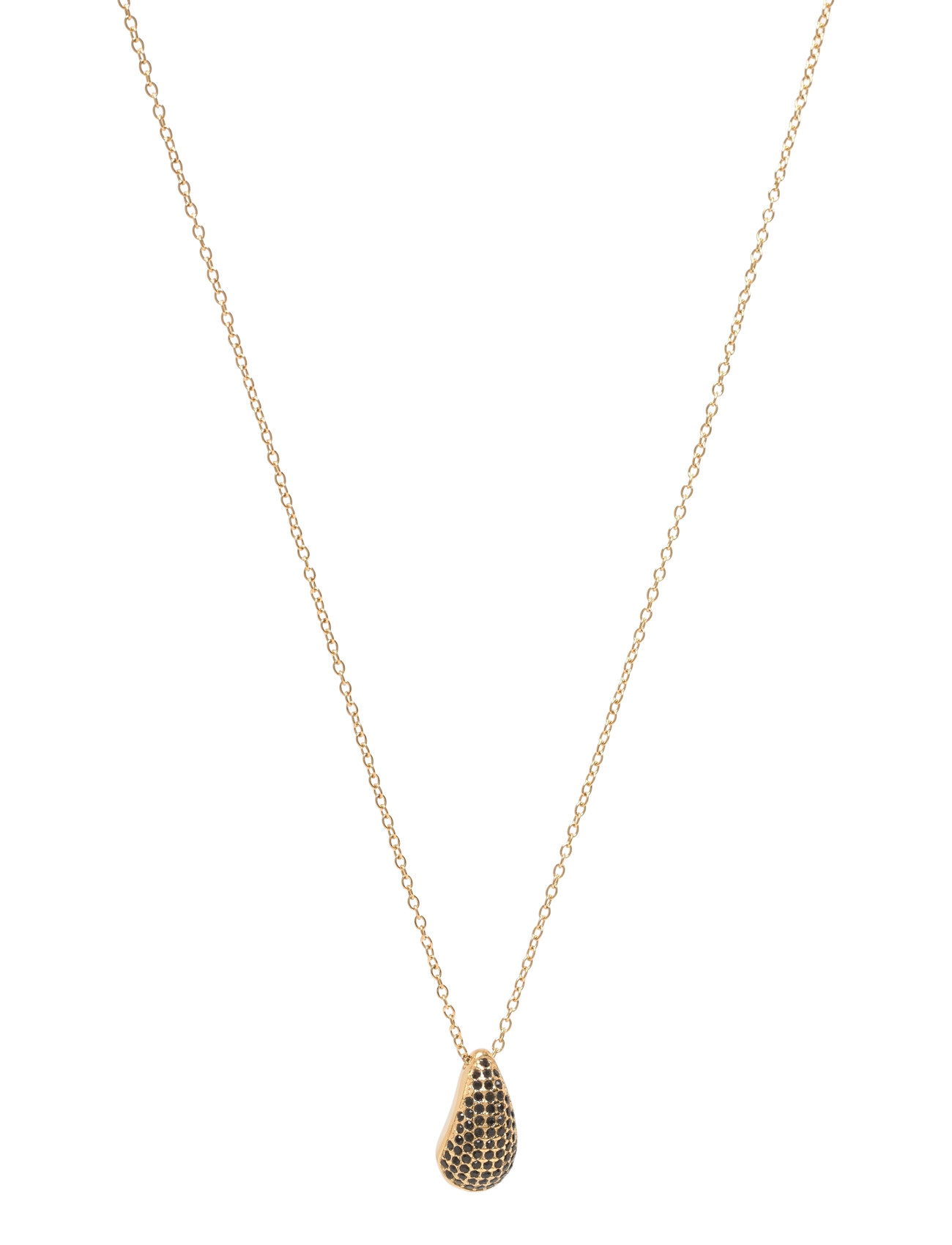 BUD TO ROSE Drop Crystal Kette Schwarz/Silber Gold - One Size - Damen