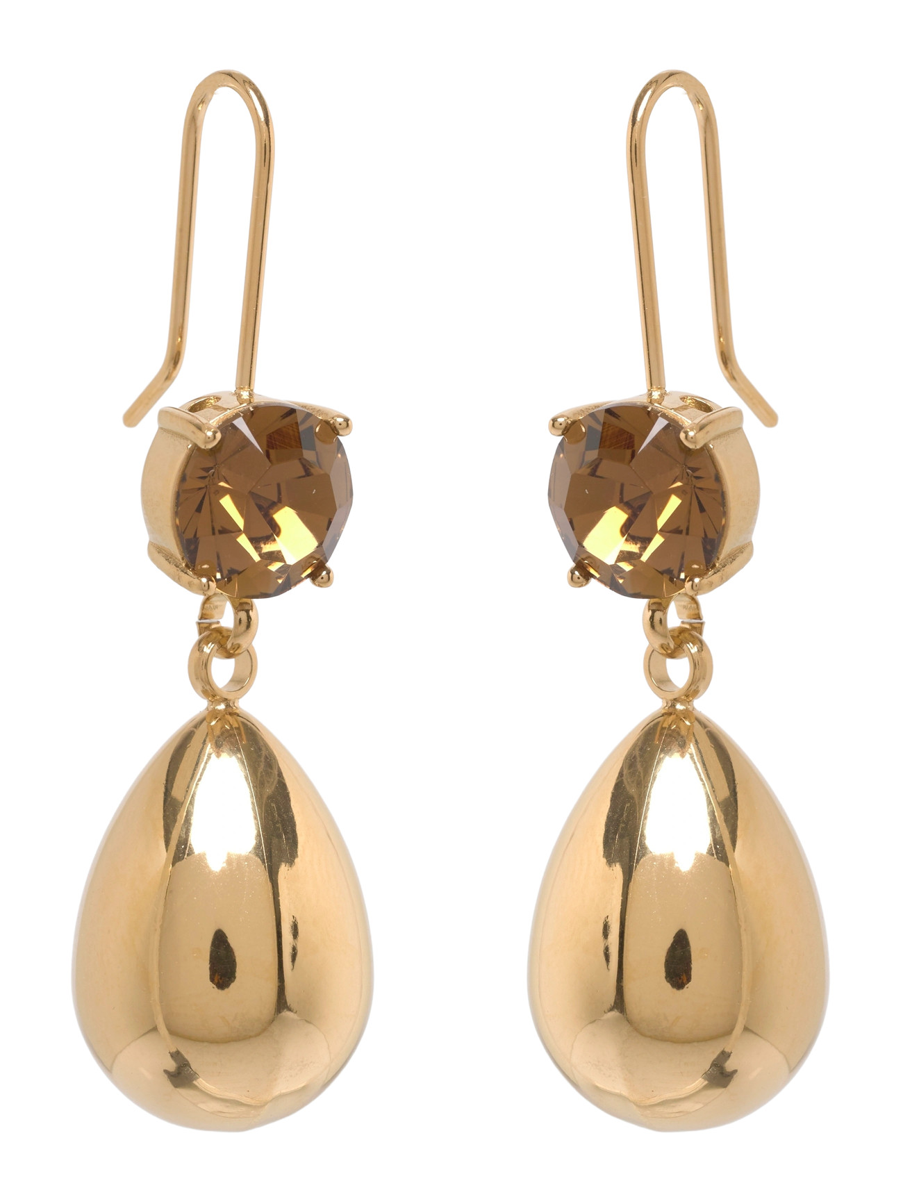 BUD TO ROSE Drop Crystal Hook Ohrring Gold - One Size - Damen
