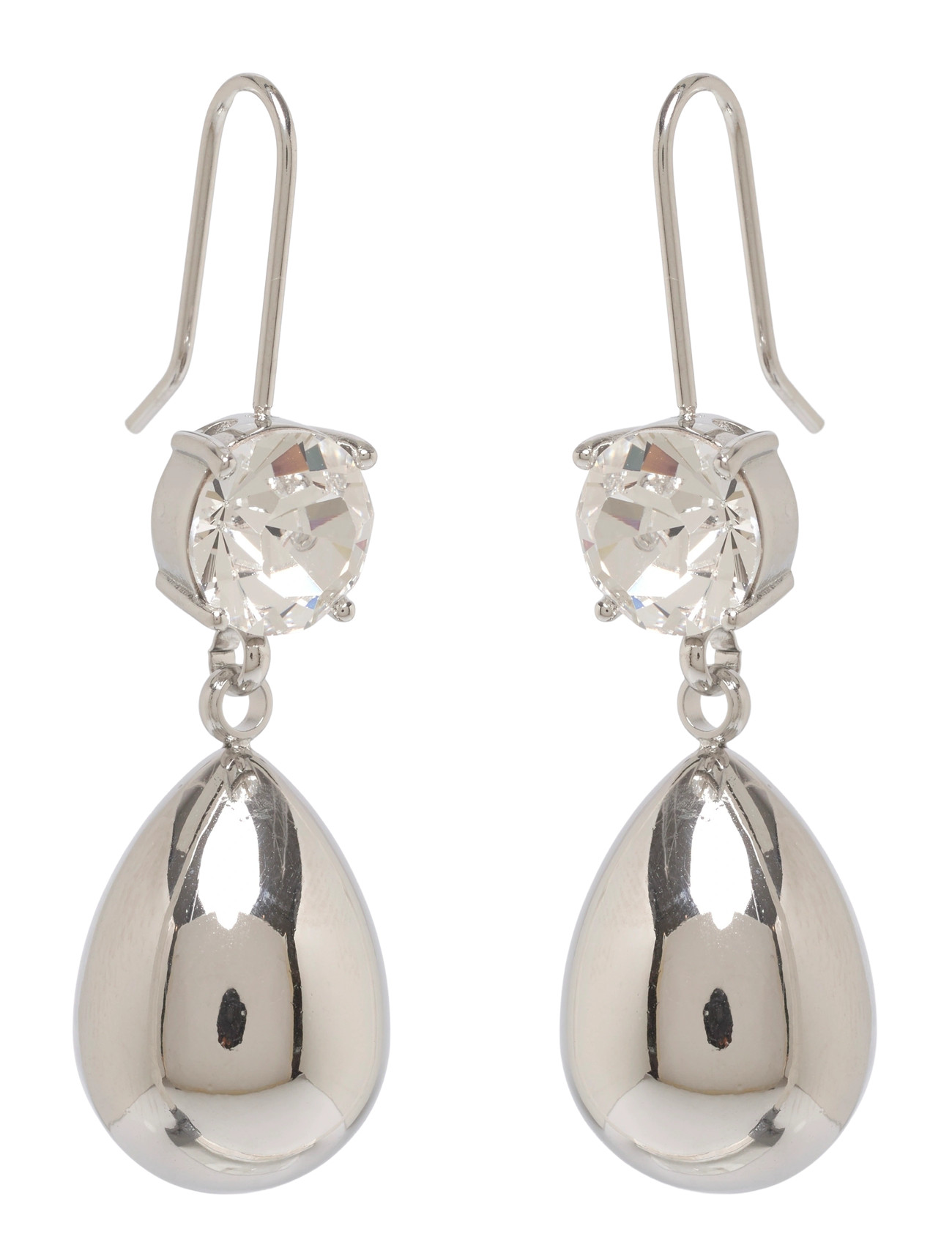 BUD TO ROSE Drop Crystal Hook Ohrring Silber - One Size - Damen