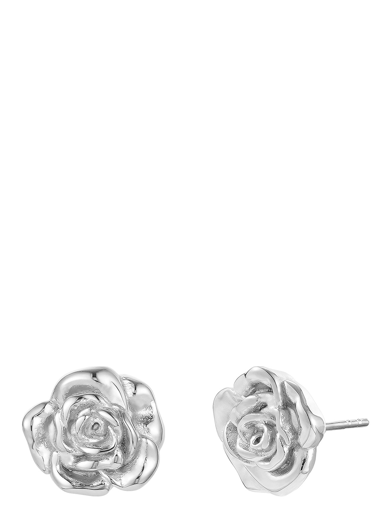 Rosie Stud Earring Silver Bud To Rose