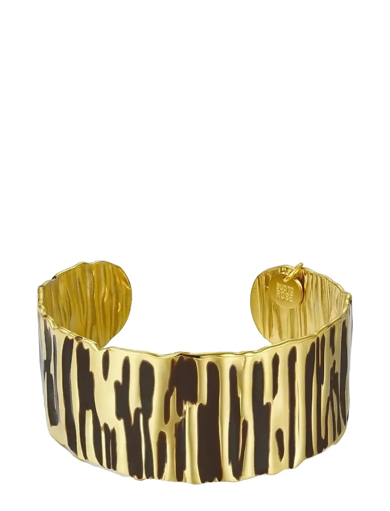 BUD TO ROSE Blake Enamel Bangle Ivory/Gold Gold - One Size - Damen