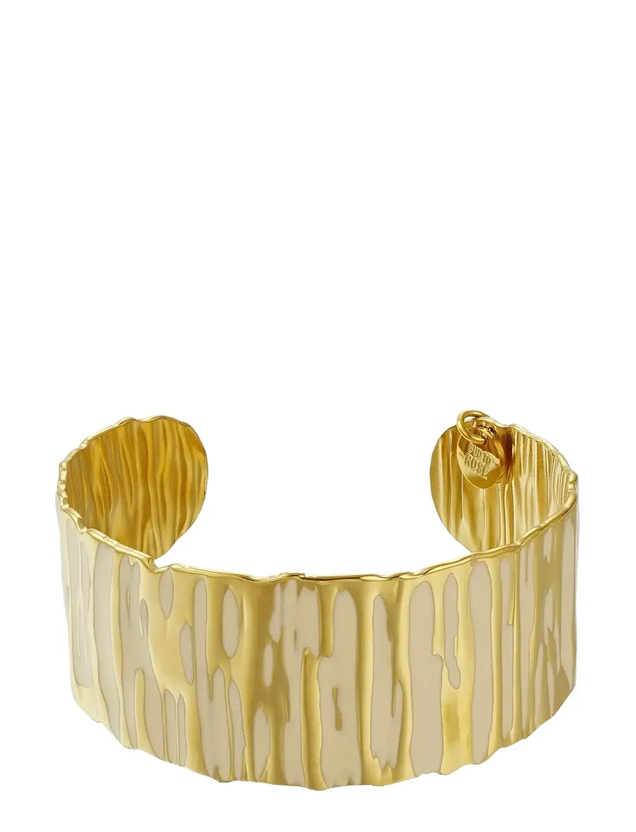 BUD TO ROSE Blake Enamel Bangle Ivory/Gold Gold - One Size - Damen
