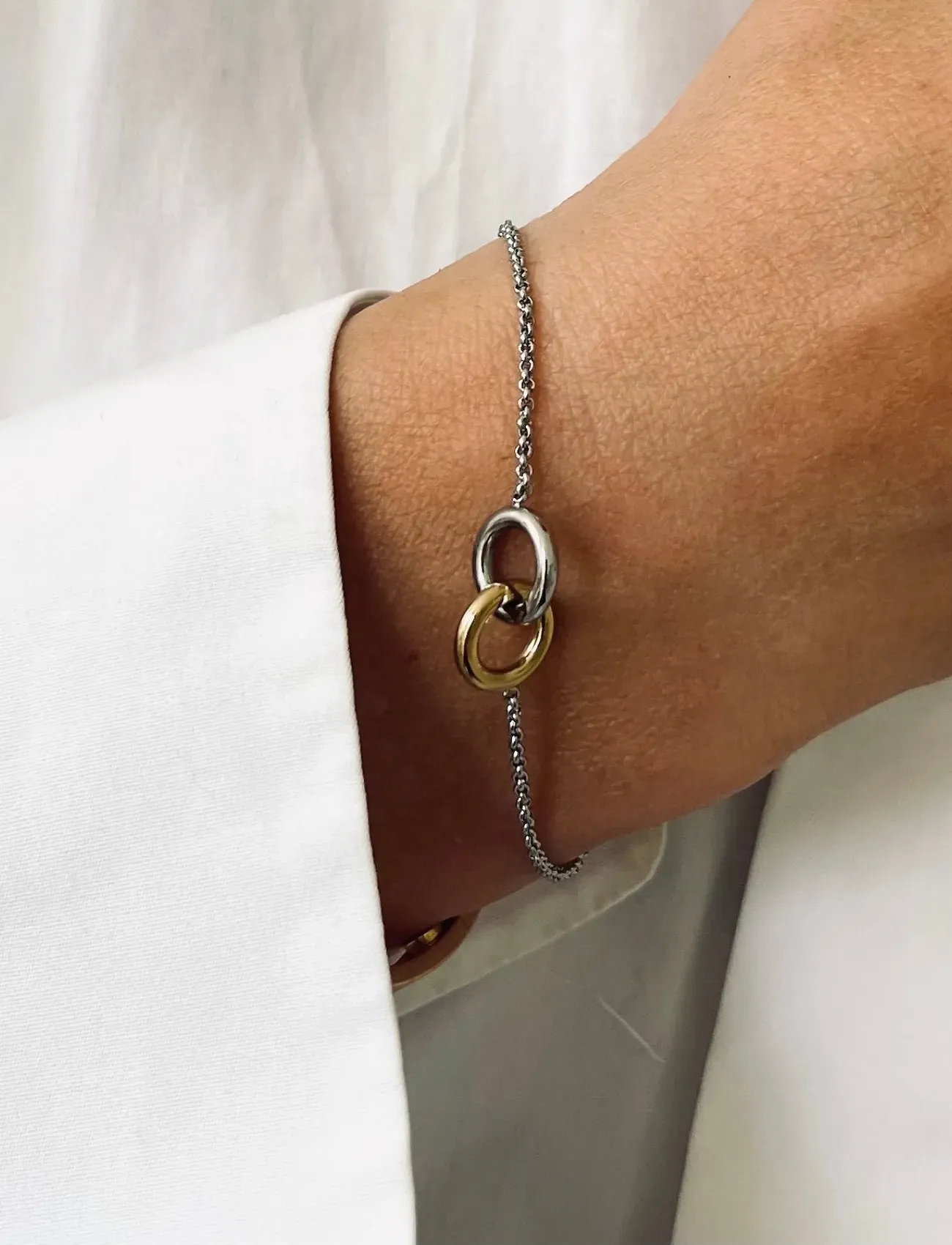 Bud to rose Hitch Bracelet Mix, One Size, Silver, Armbånd > Kædearmbånd, Dame