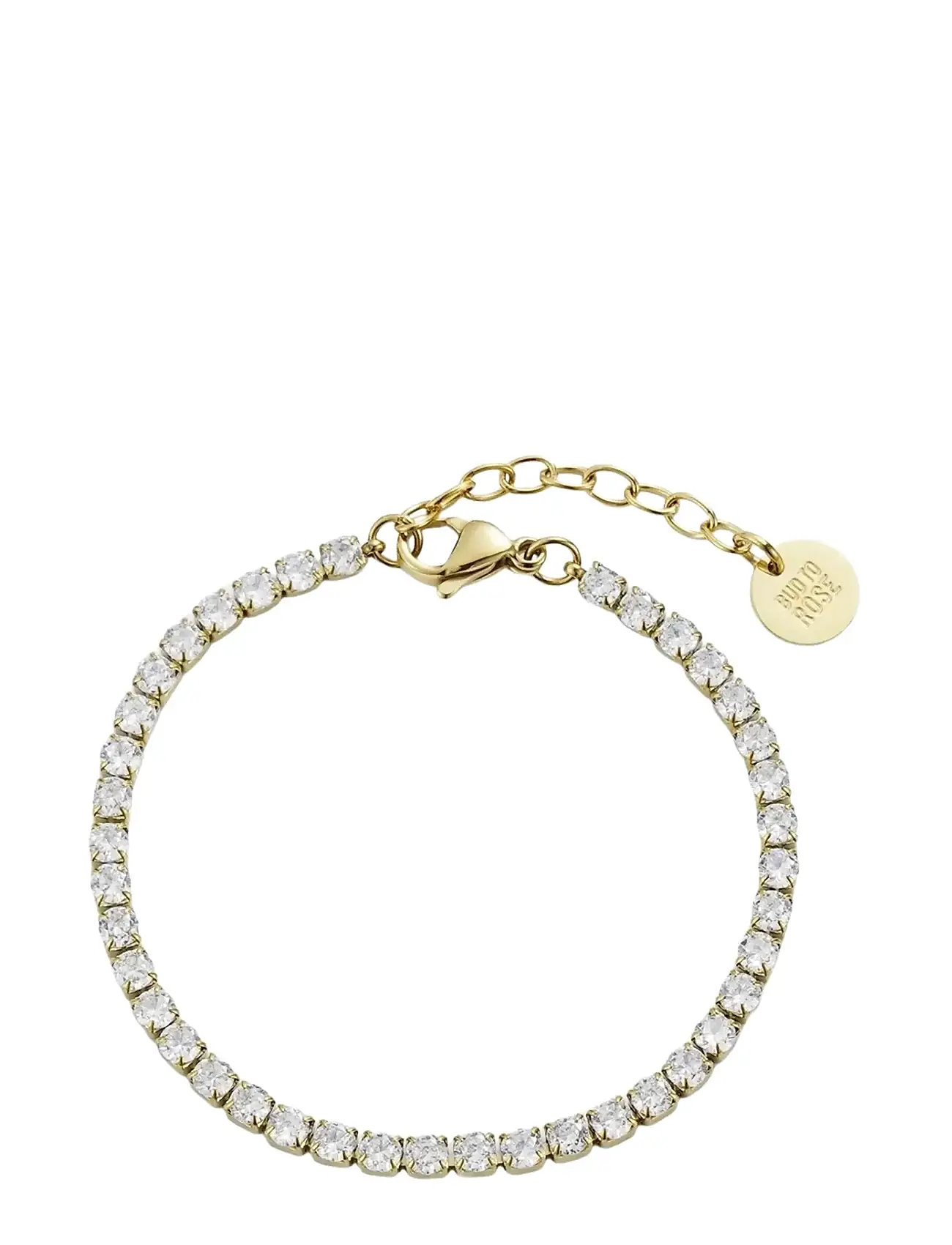 BUD TO ROSE Ice Tennisbracelet 3Mm Gold Gold - One Size - Damen