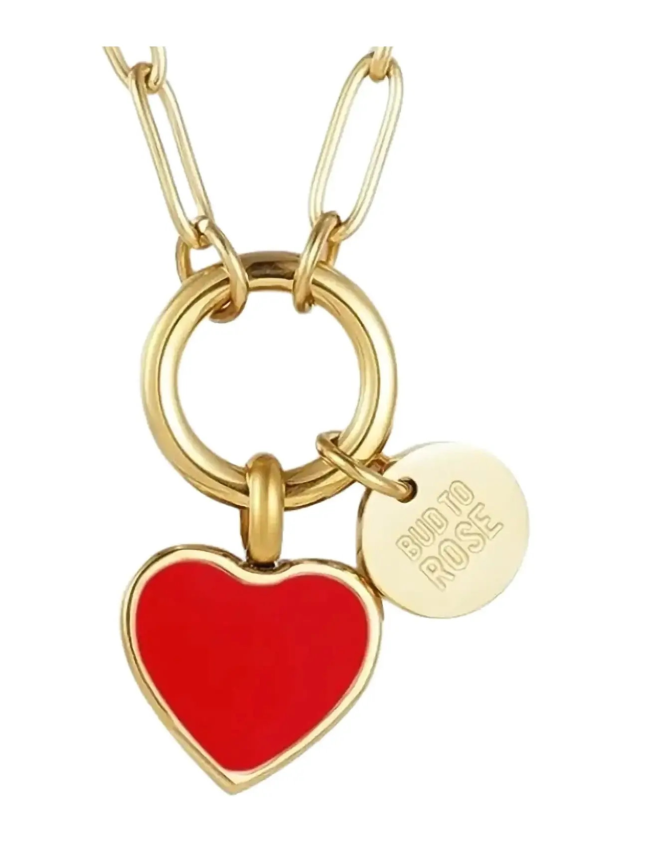 BUD TO ROSE Noble Heart Kette Schwarz/Gold Gold - One Size - Damen