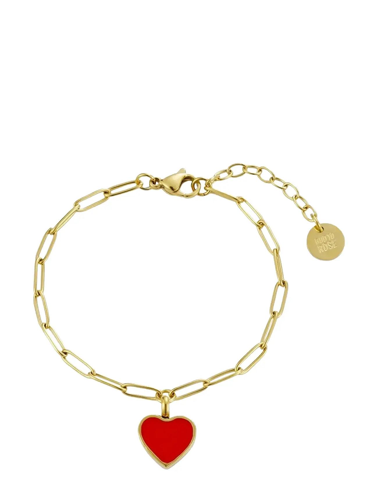BUD TO ROSE Noble Heart Armband Schwarz/Gold Gold - One Size - Damen
